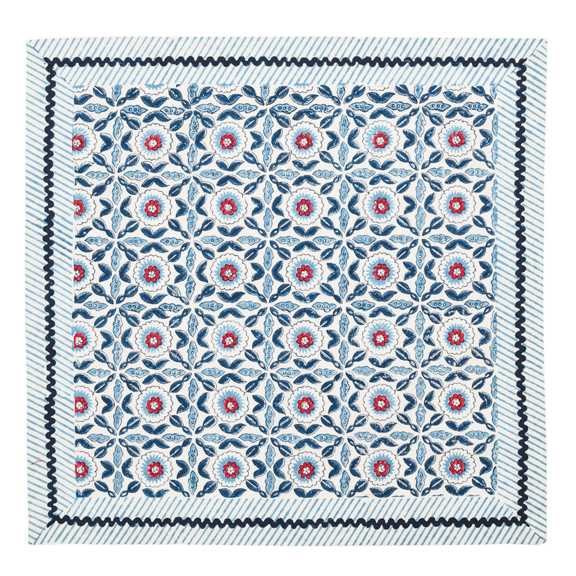 Majorelle Napkin in Red, White & Blue - Set of 4