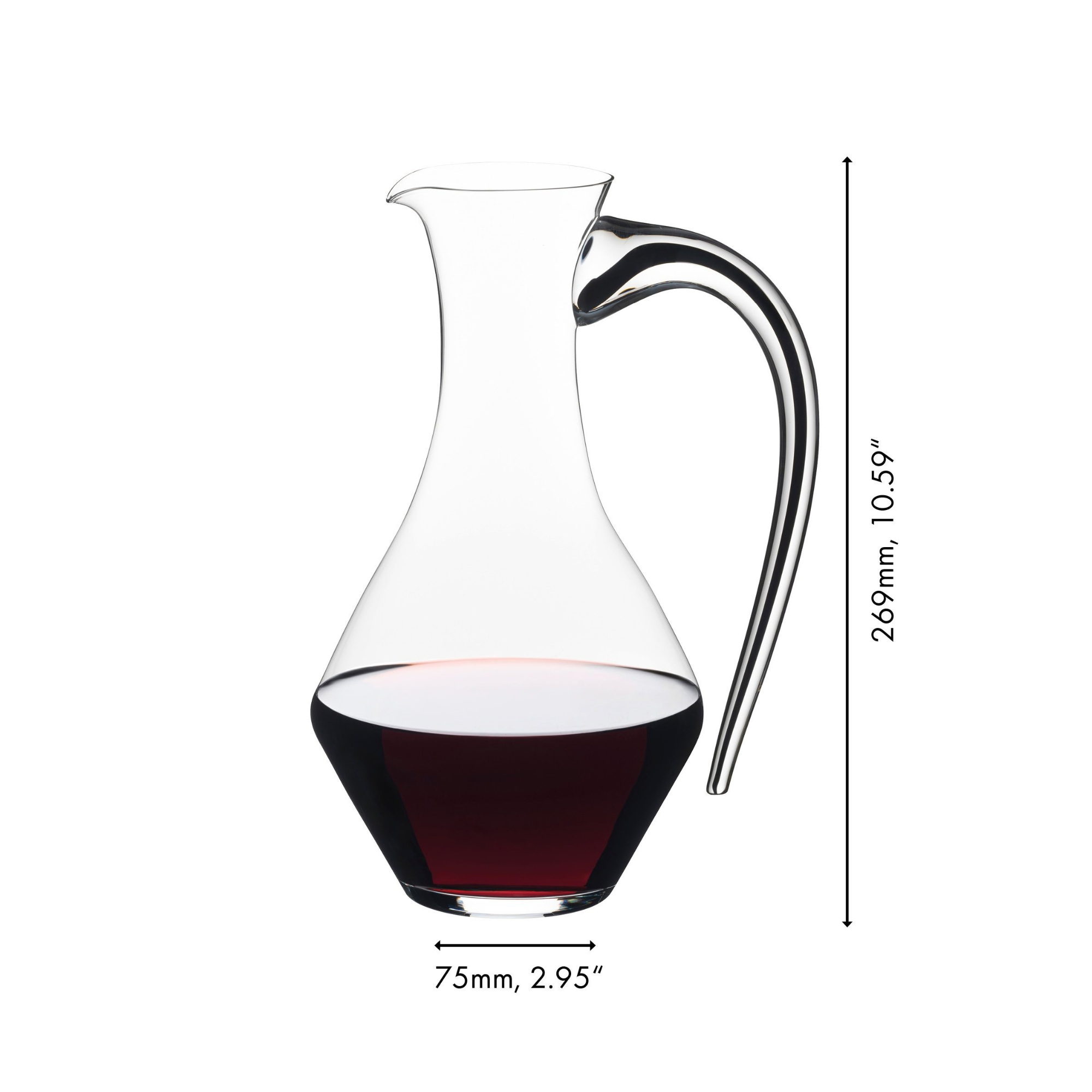 Fatto A Mano Cabernet Magnum Decanter - Black