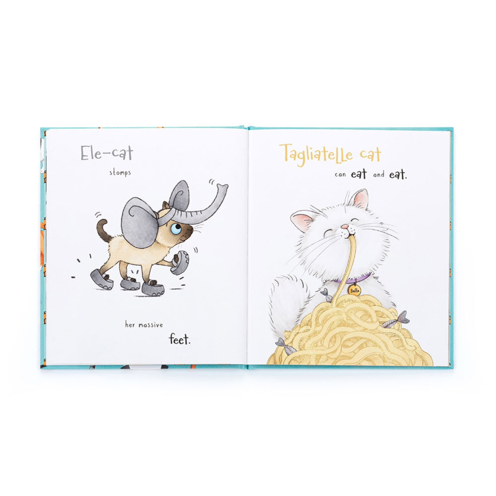 Jellycat Jack with All Kinds of Cats Book