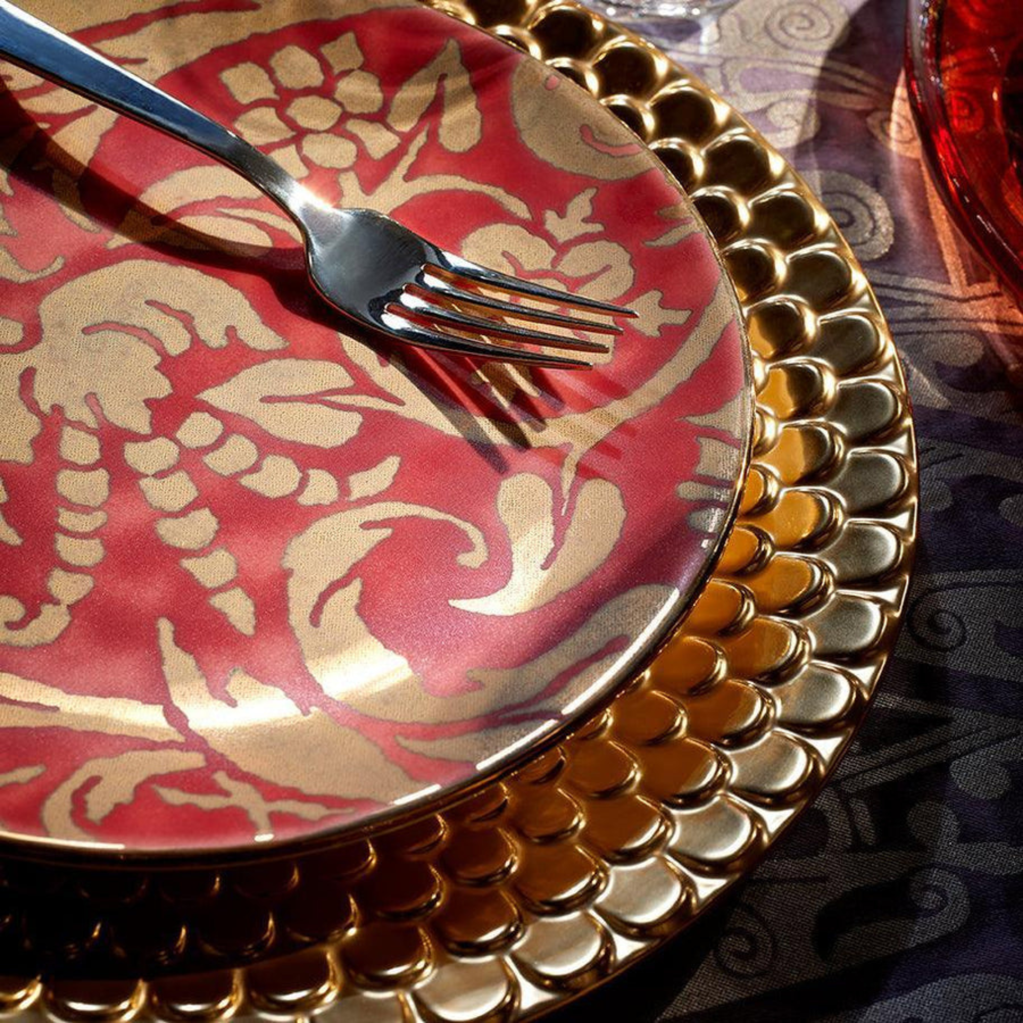 Fortuny Uccelli Dessert Plates - Set of 4