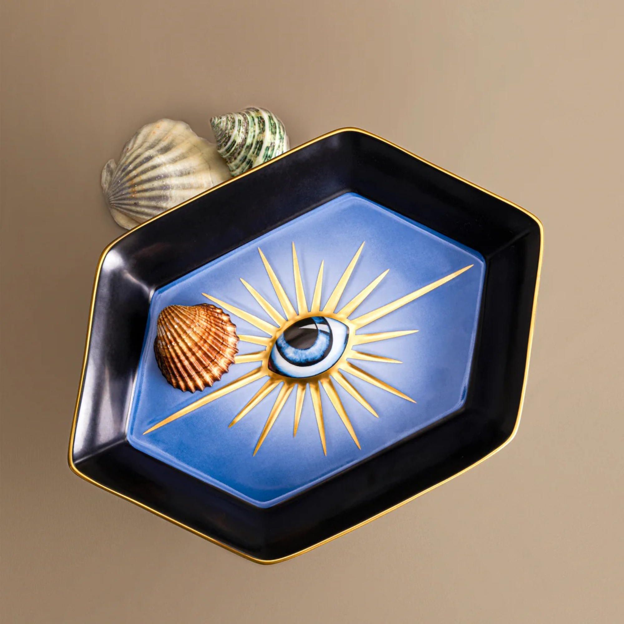 Lito Hexagon Tray - Blue