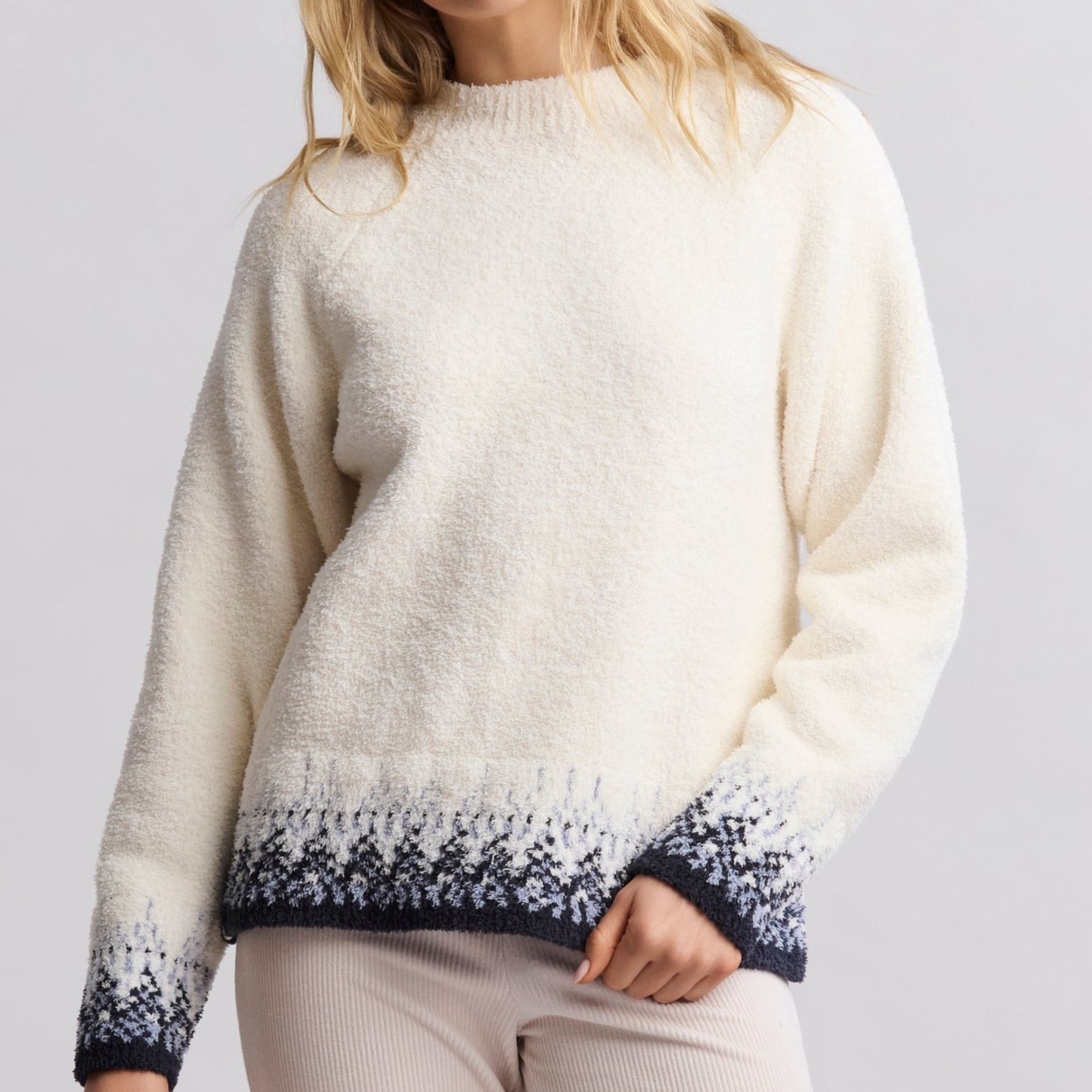 CozyChic Raglan Confetti Pullover