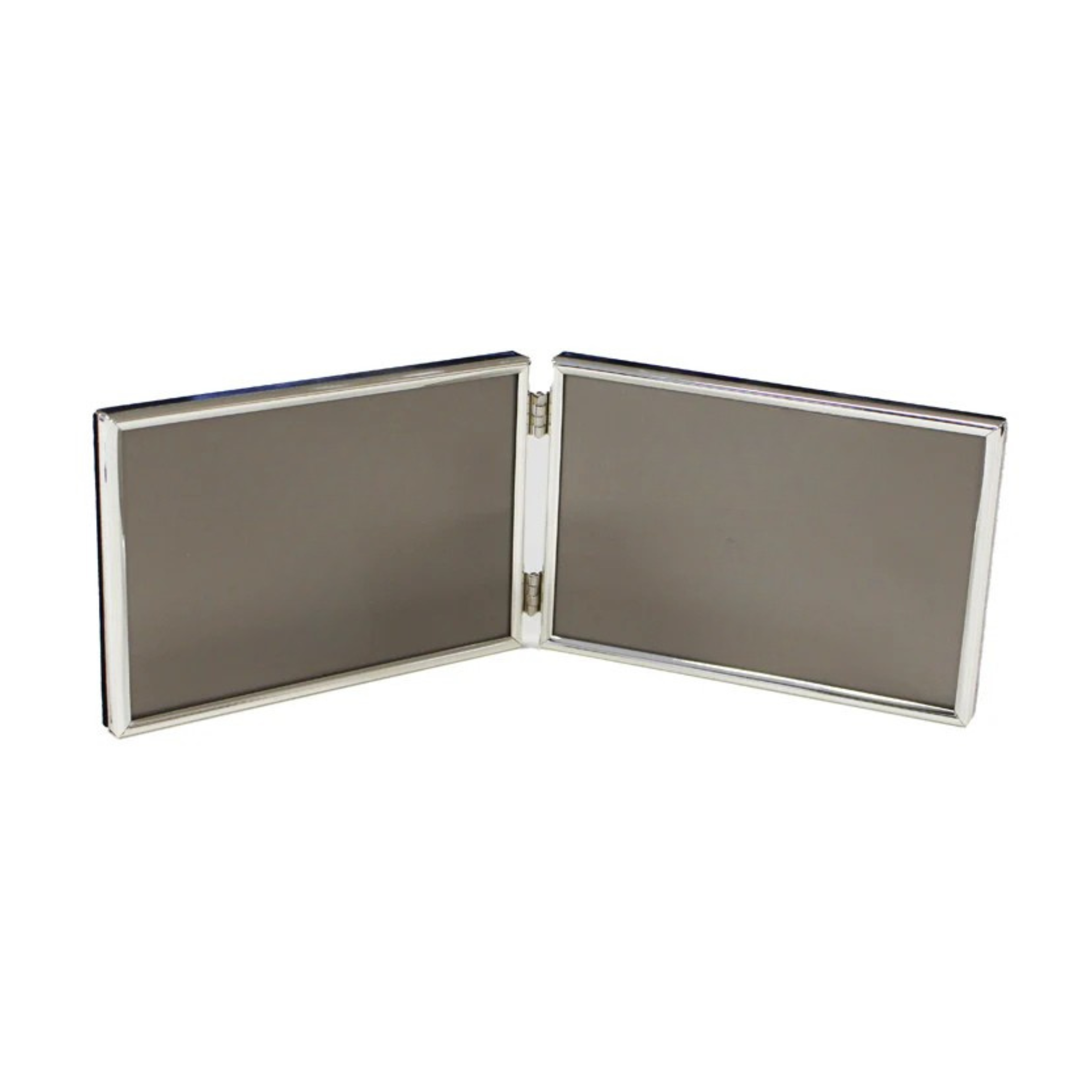 Fine Edged Silver Double Photo Frame
