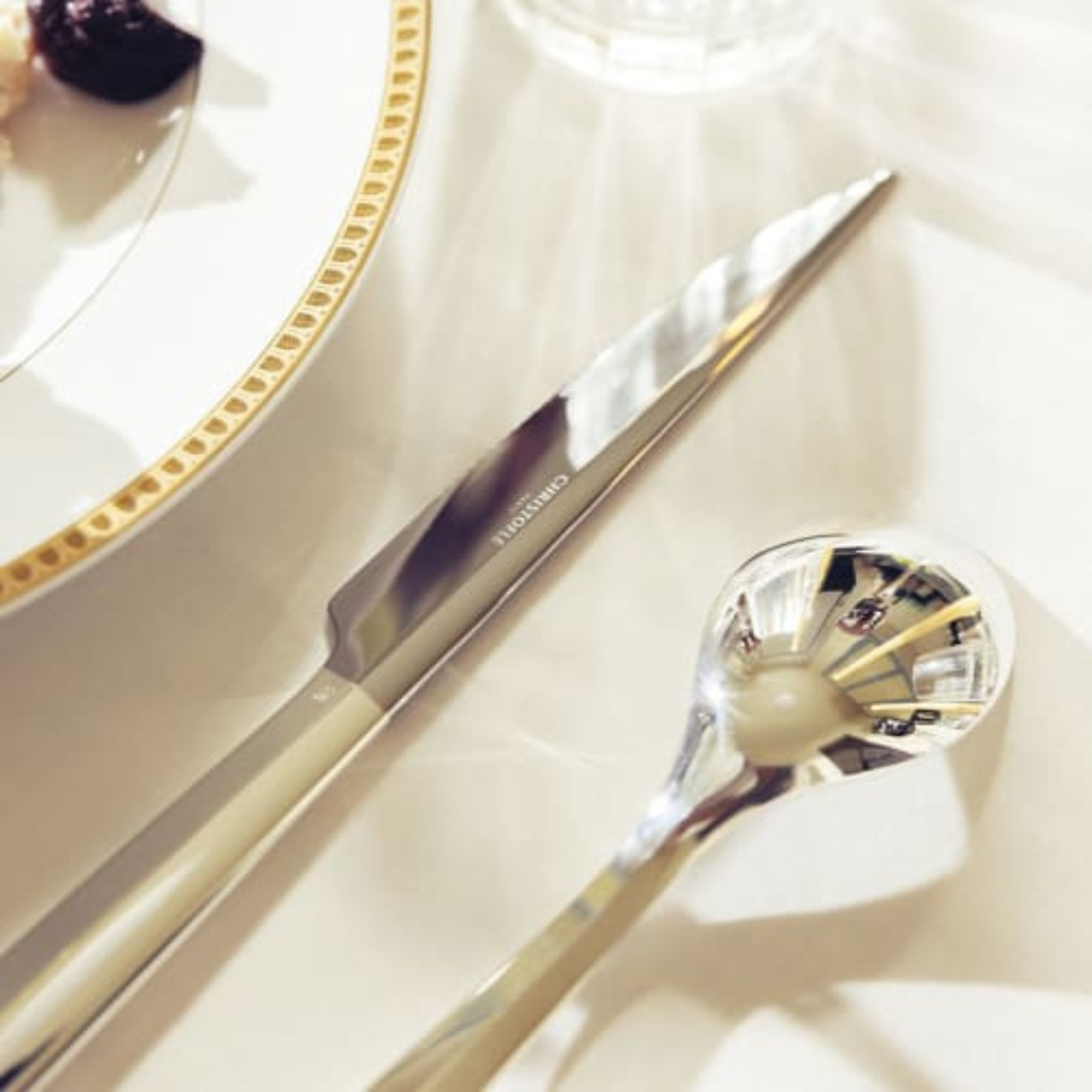 Infini Christofle Silver Plated Large Universal Spoon