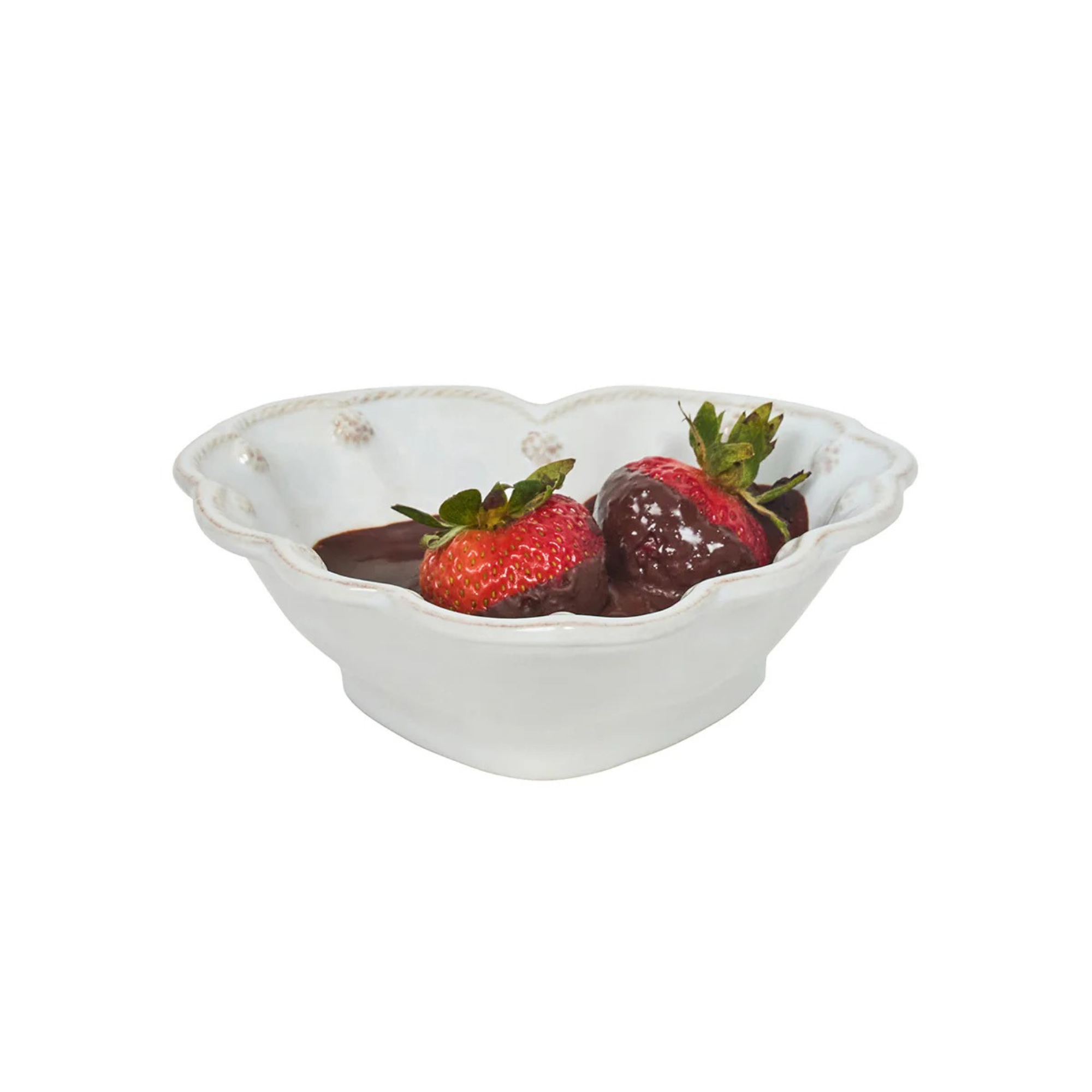 Berry & Thread 6.5" Heart Bowl - Whitewash