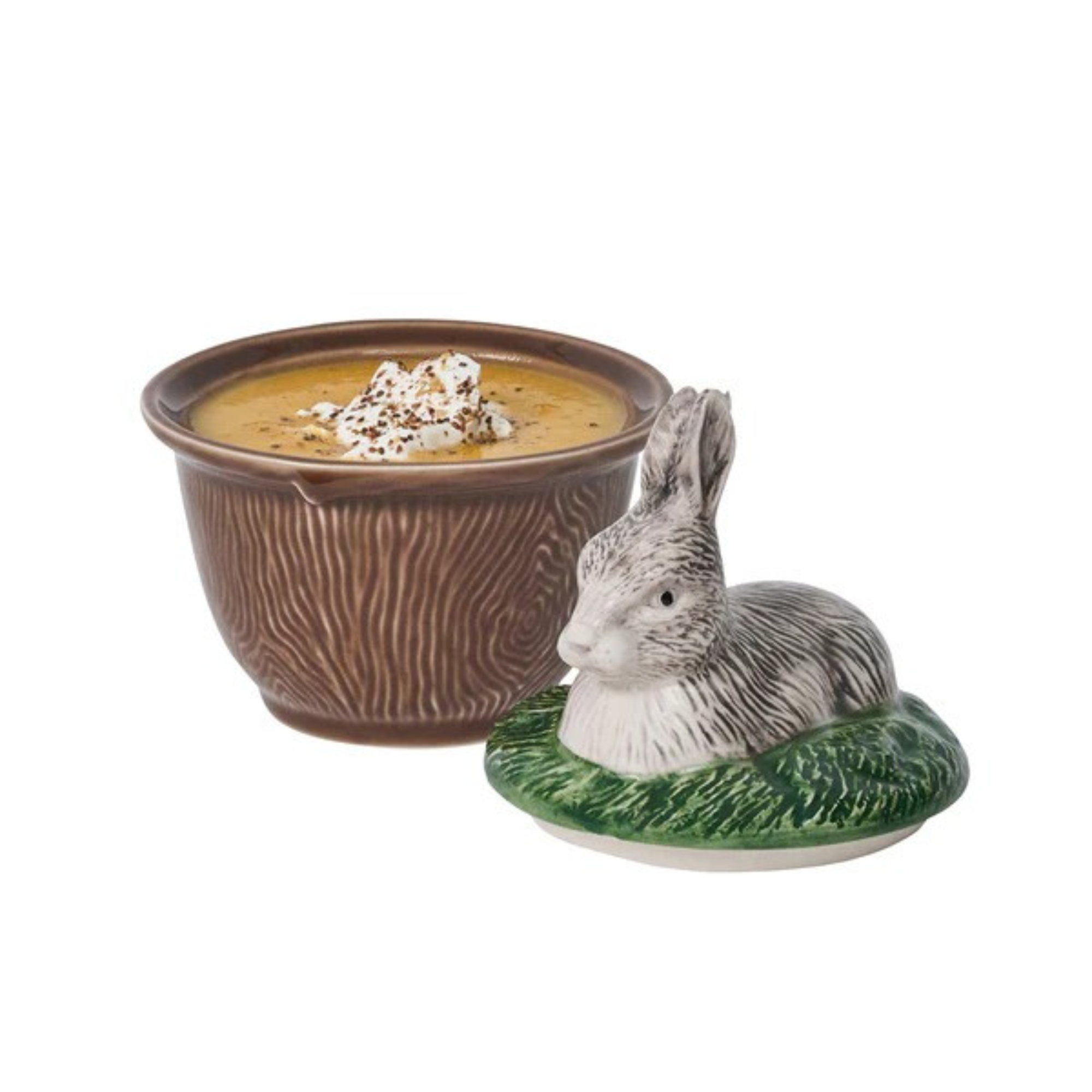 Forest Walk Rabbit Bowl with Lid