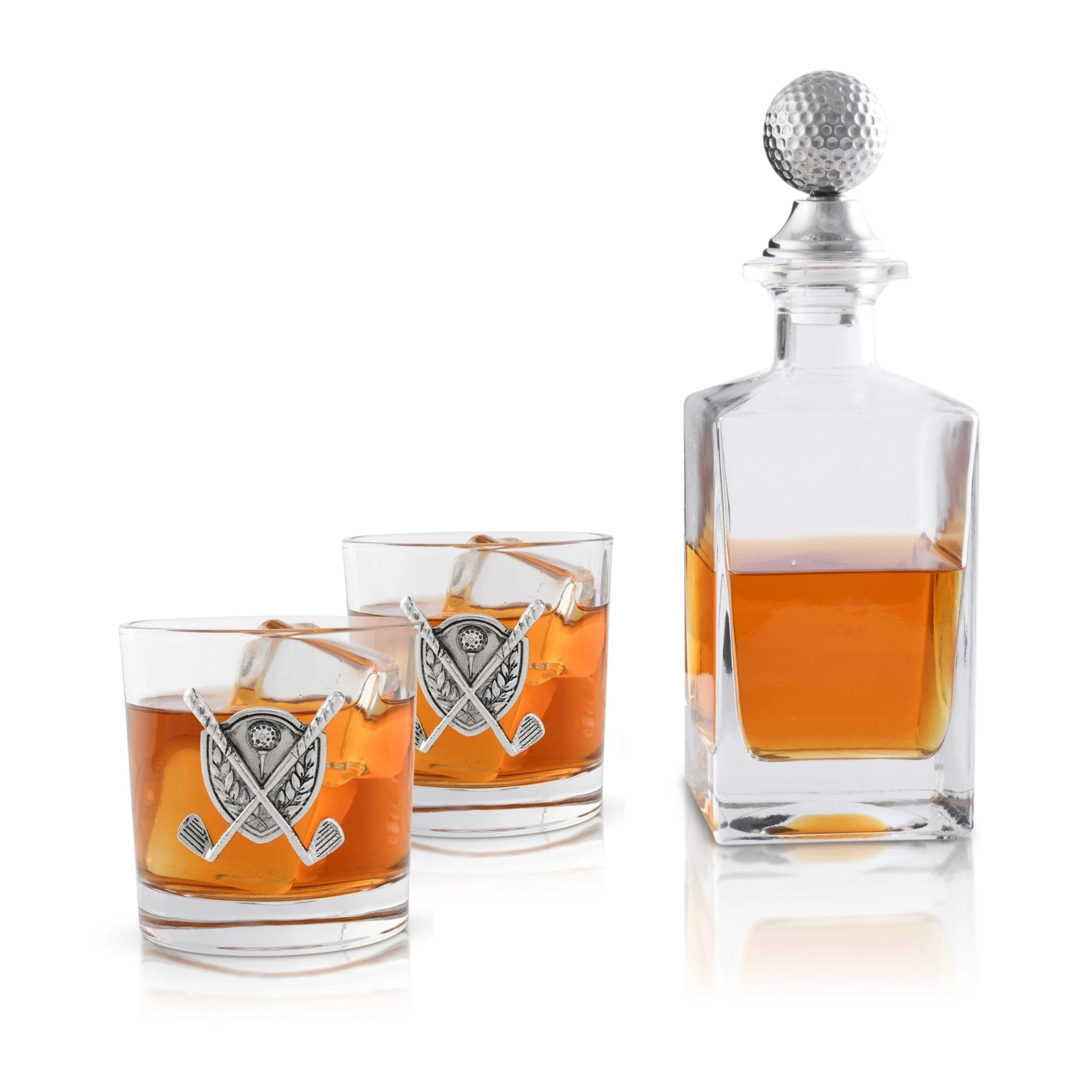 Golf Decanter Set with 2 Glasses