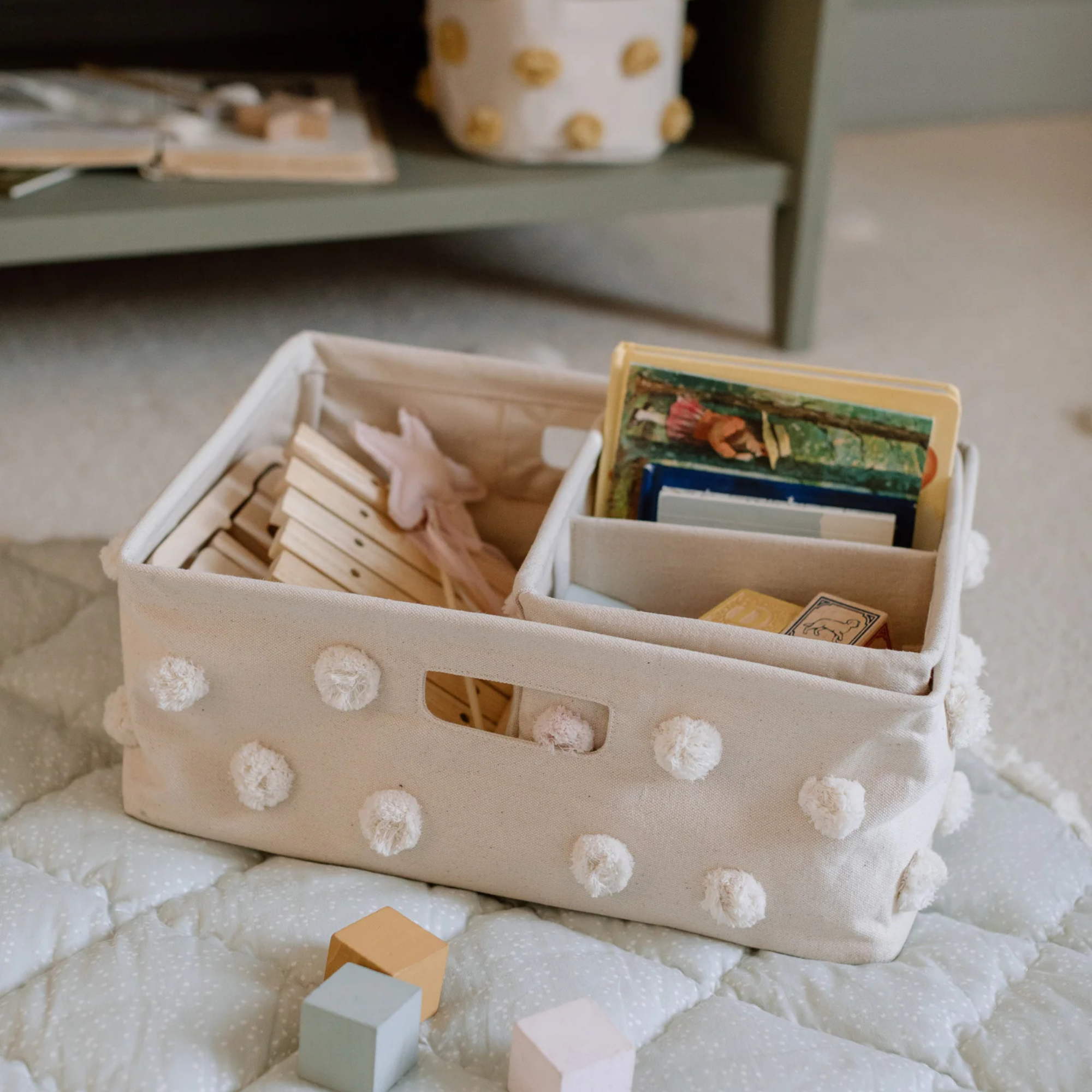 Pom Pom Basket Hideaway - Small
