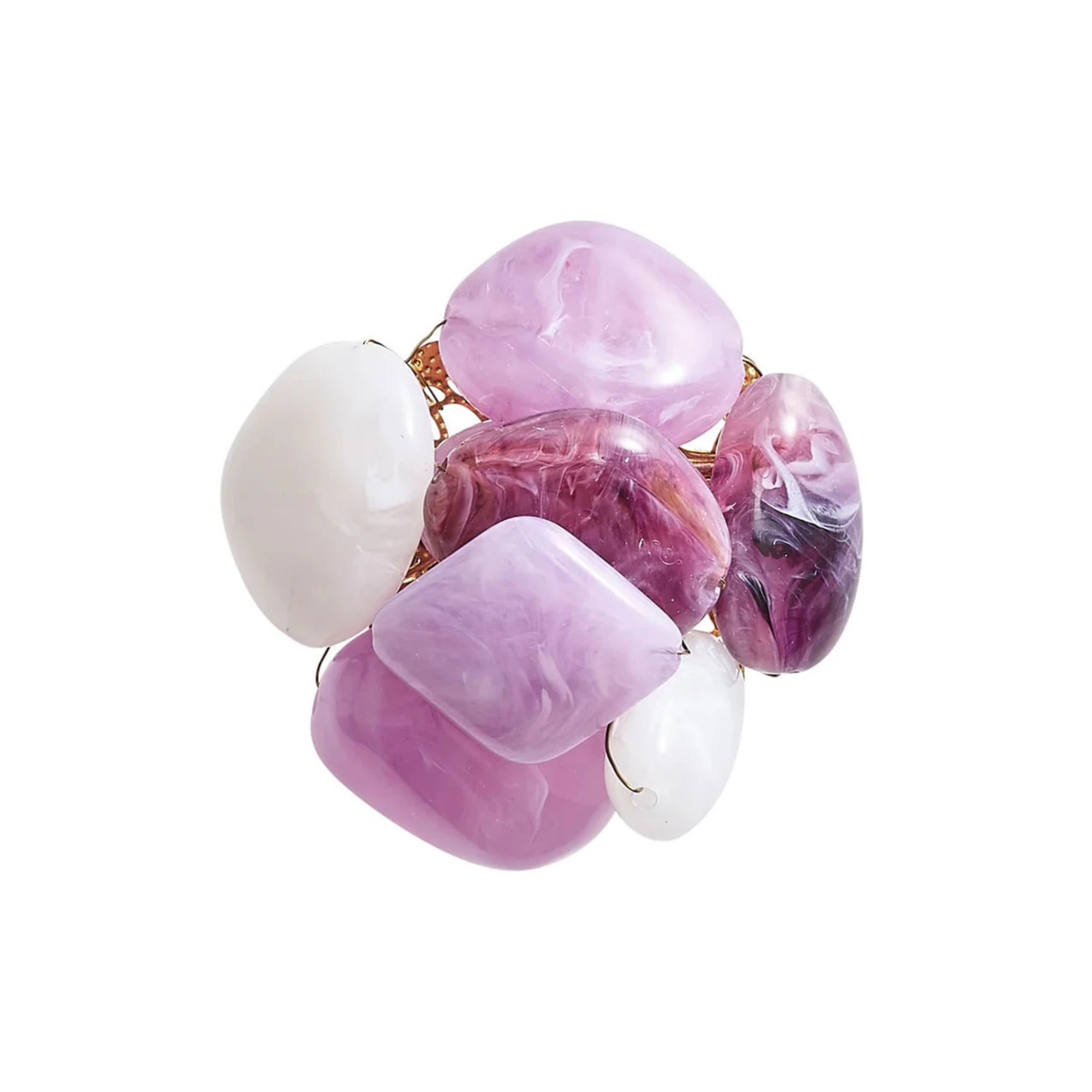 Sea Stone Napkin Rings - Set of 4