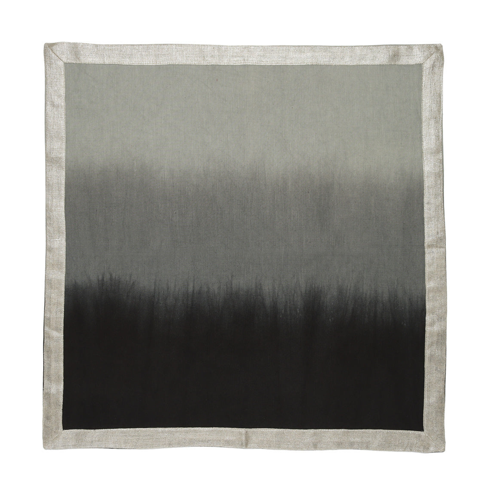 Dip Dye Napkin in Gray & Black - Set of 4