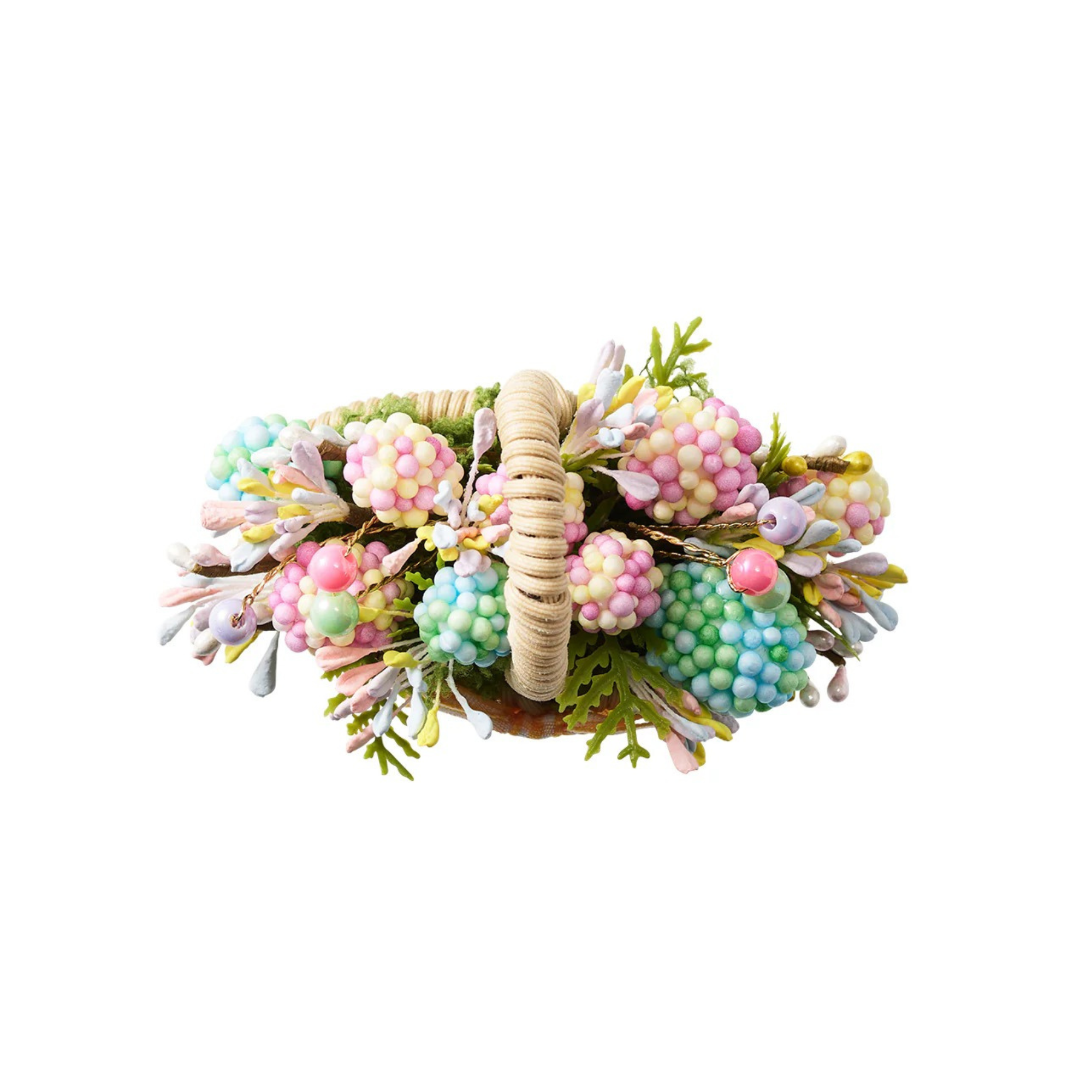 Bloom Napkin Ring in Natural & Multi - Set of 4