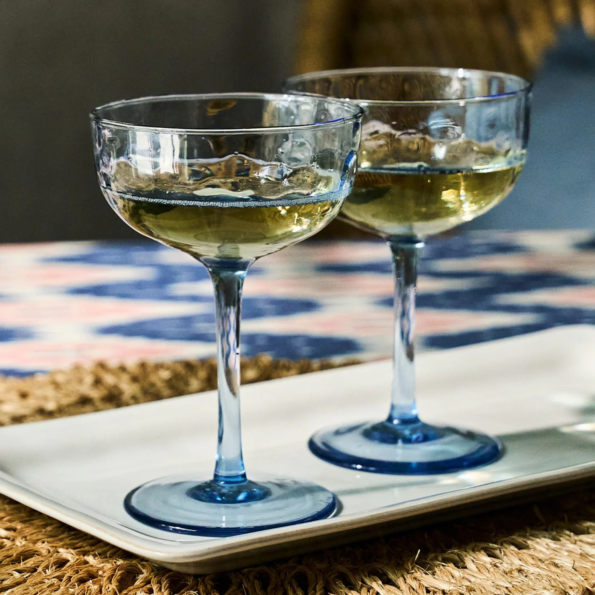 Puro Cocktail Coupe in Chambray - Set of 2