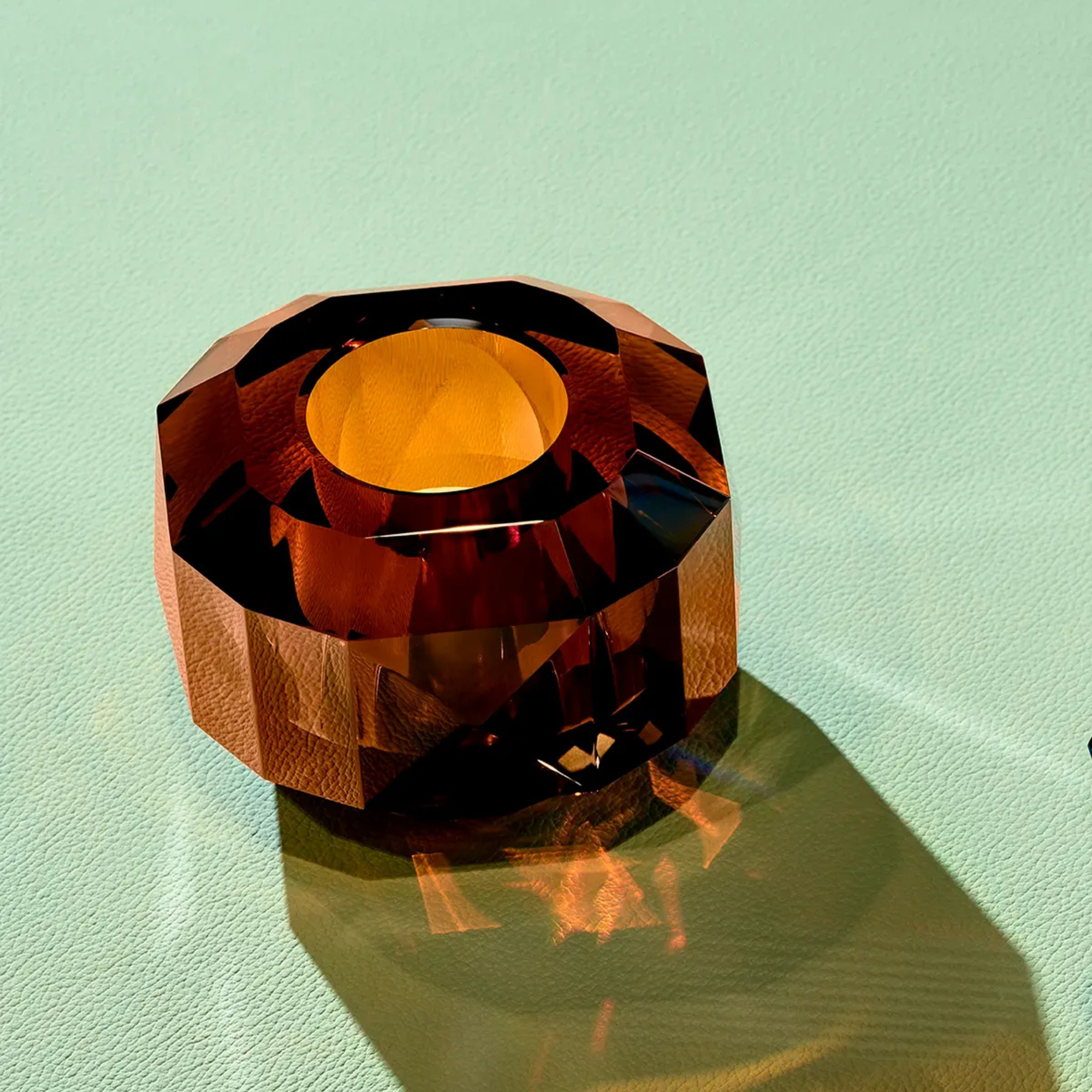 Texas Supreme Brown Tealight Holder