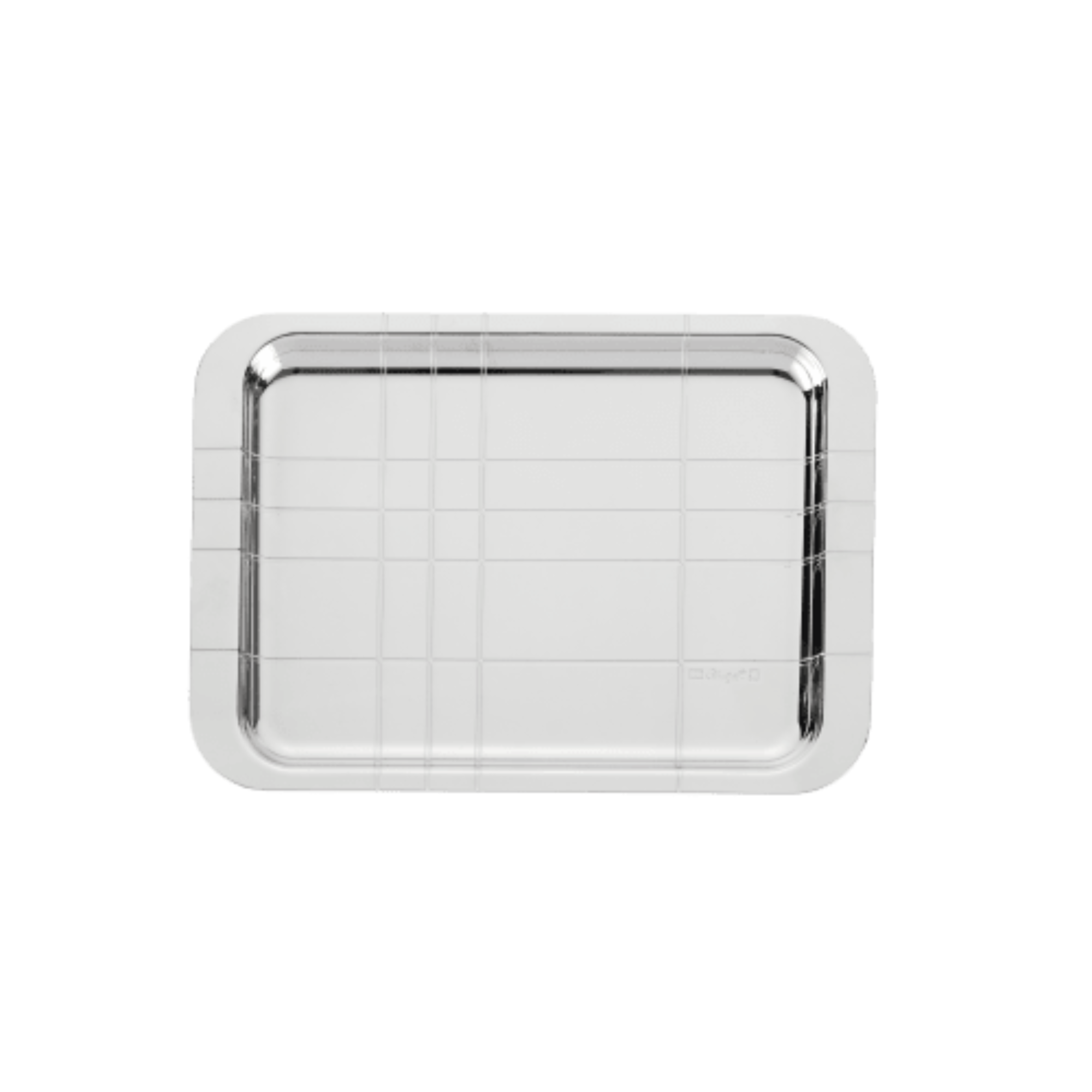 Graphik Silver Plated Rectangular Tray