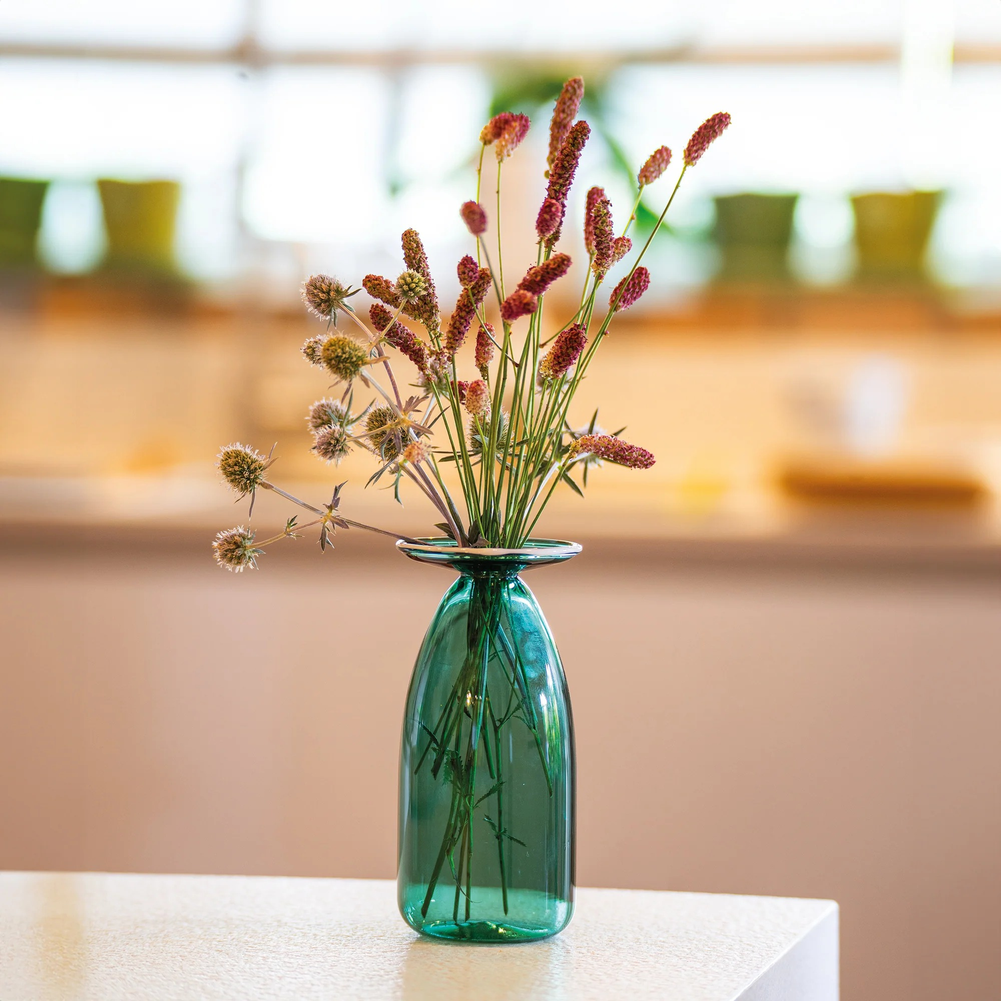 Un Fiore Vases Trio in Lake Green