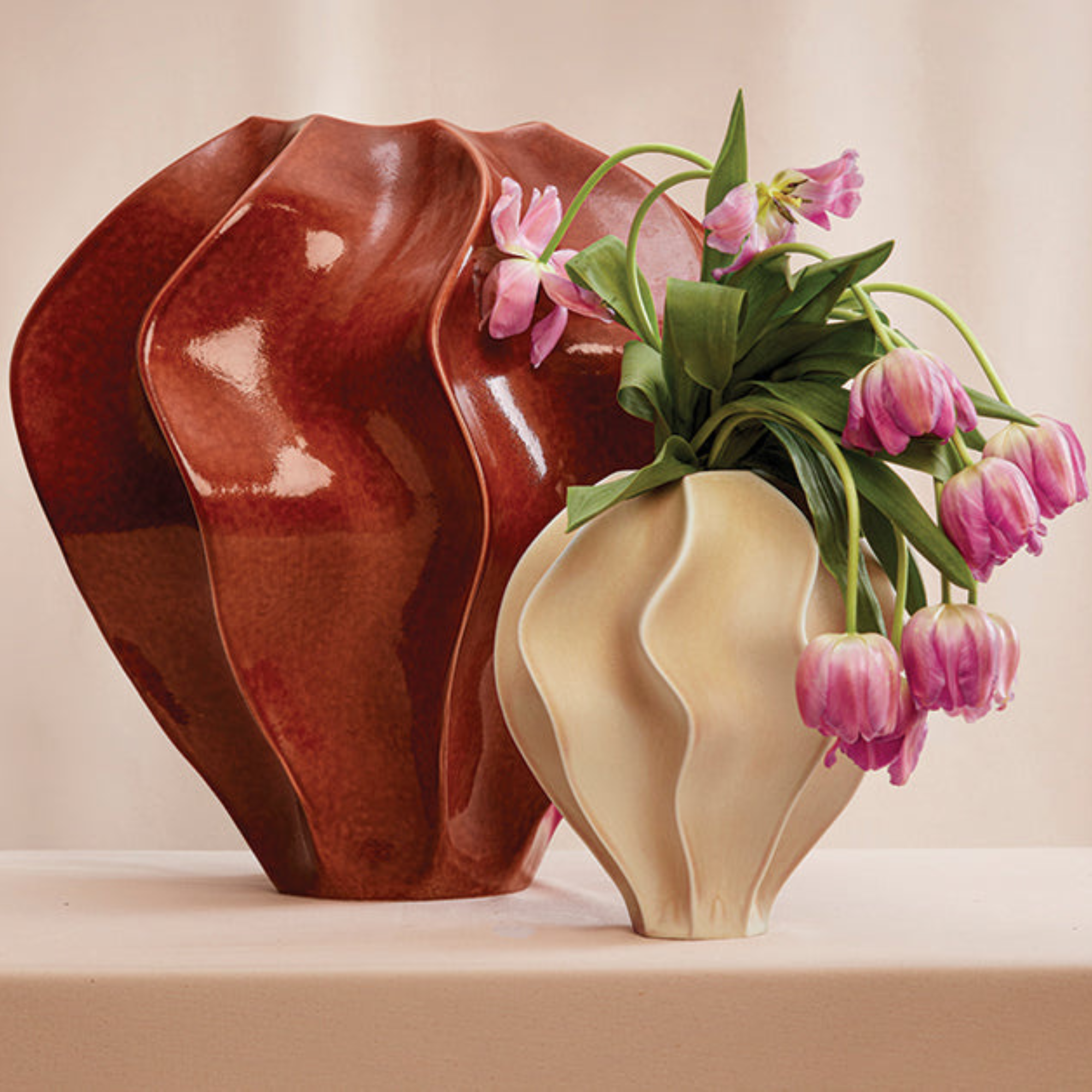 Douro Vase Oat - Medium