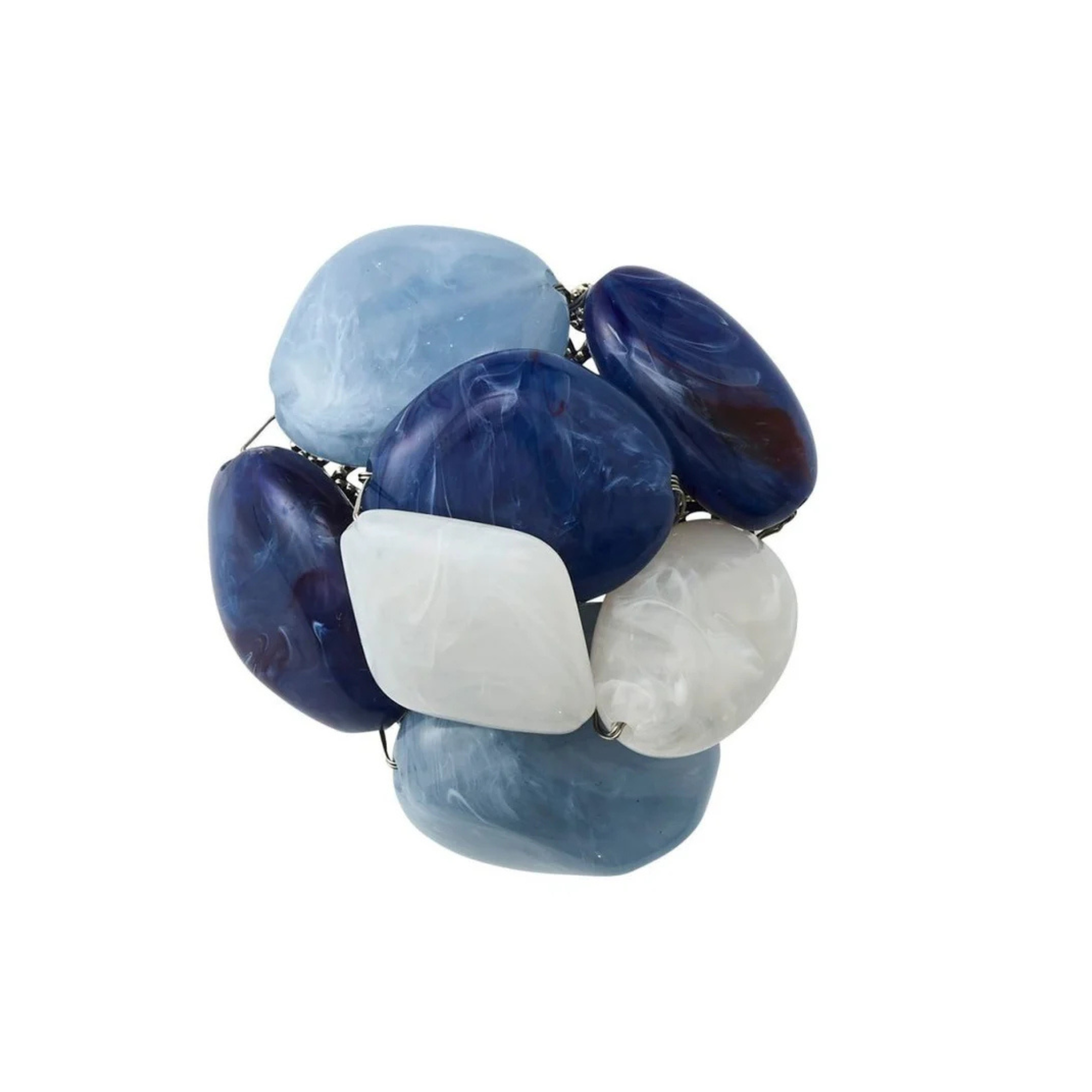 Sea Stone Napkin Rings - Set of 4