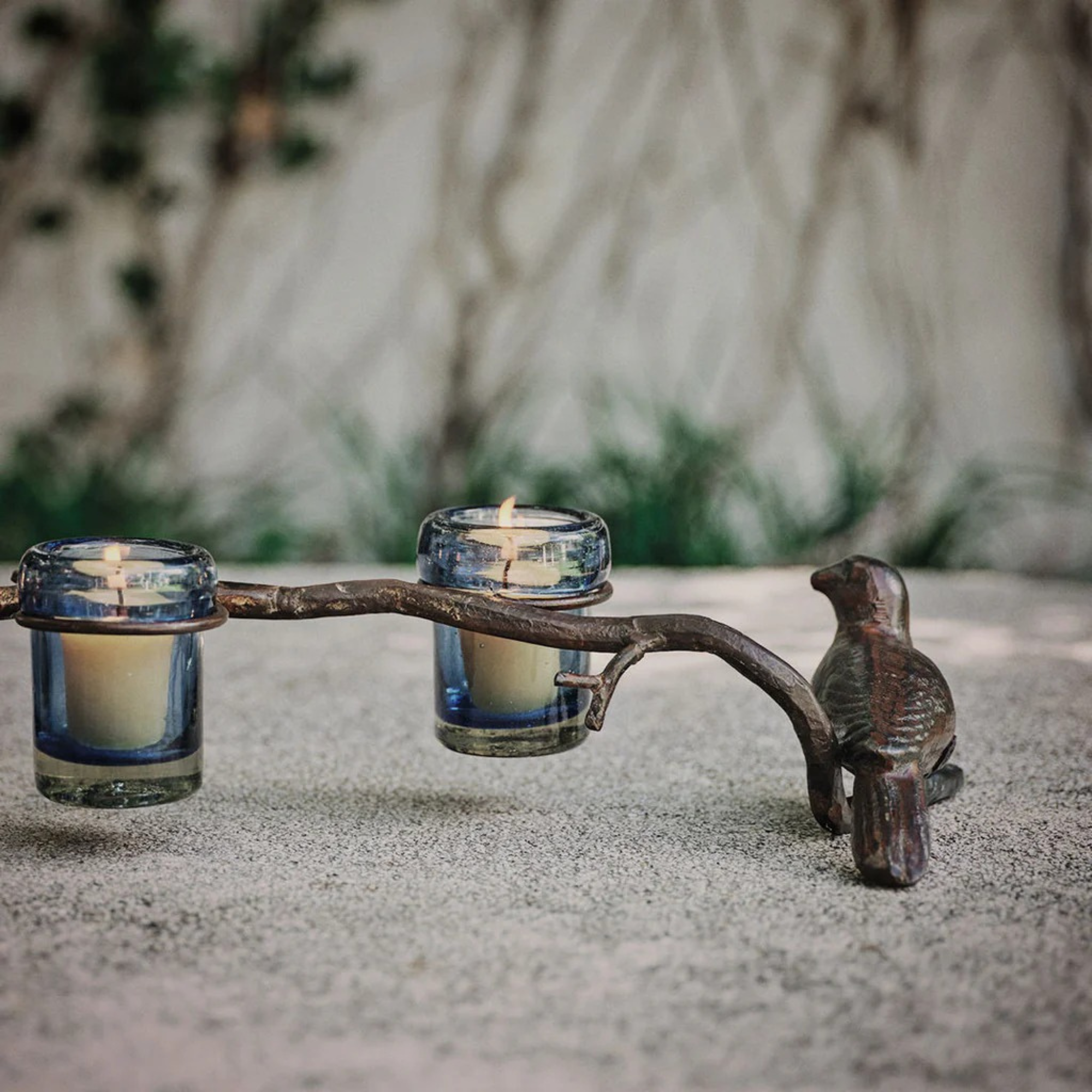 Firedance Vessels in Azure - Set of 6