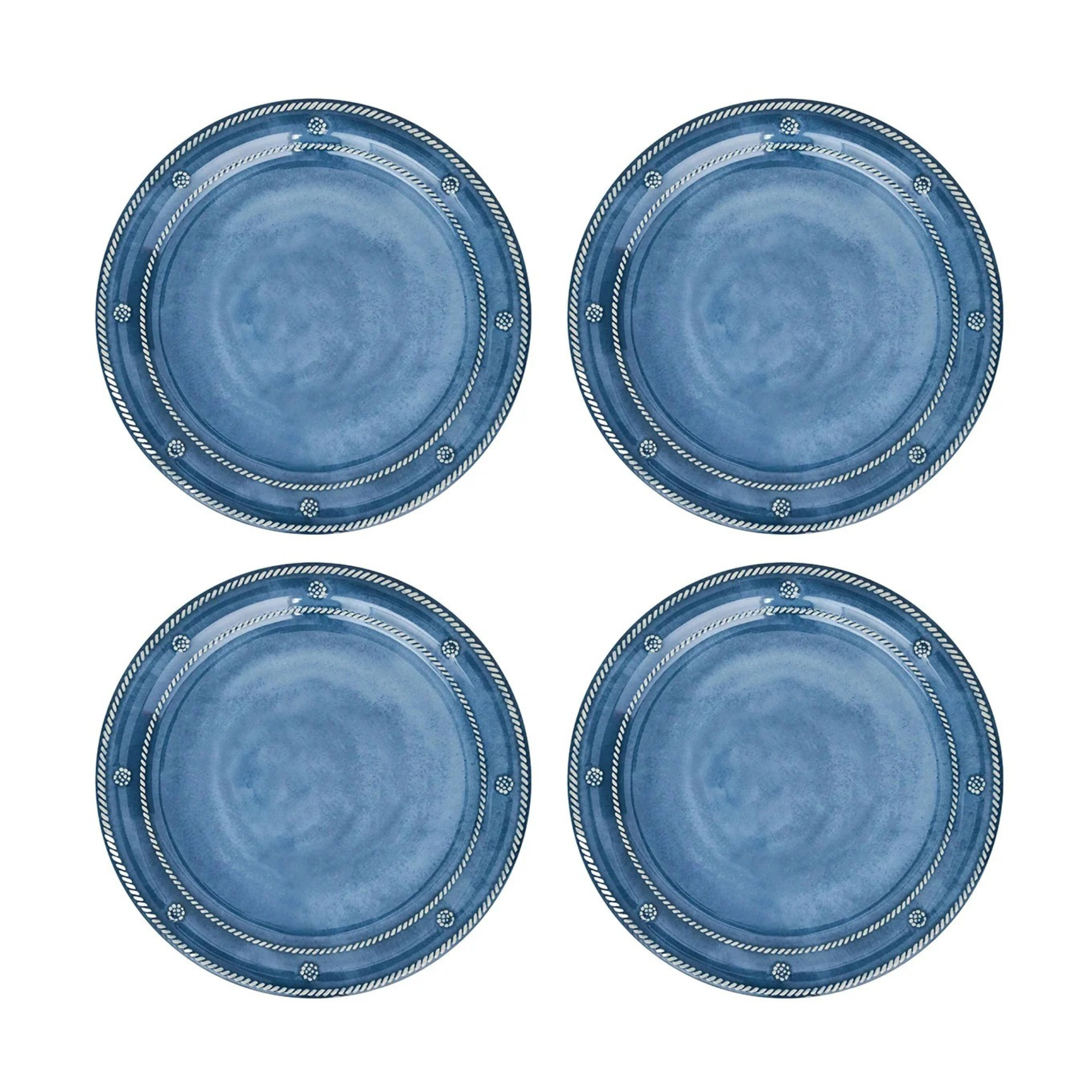 Melamine Dinner Plate in Ocean - Set of 4