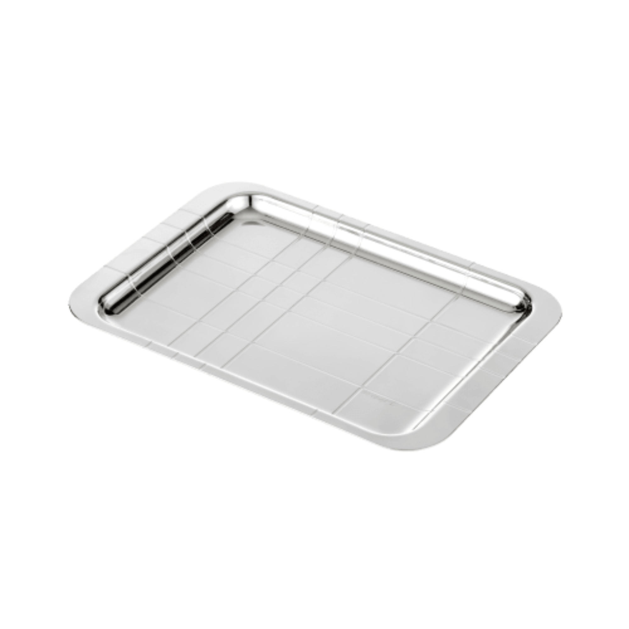 Graphik Silver Plated Rectangular Tray