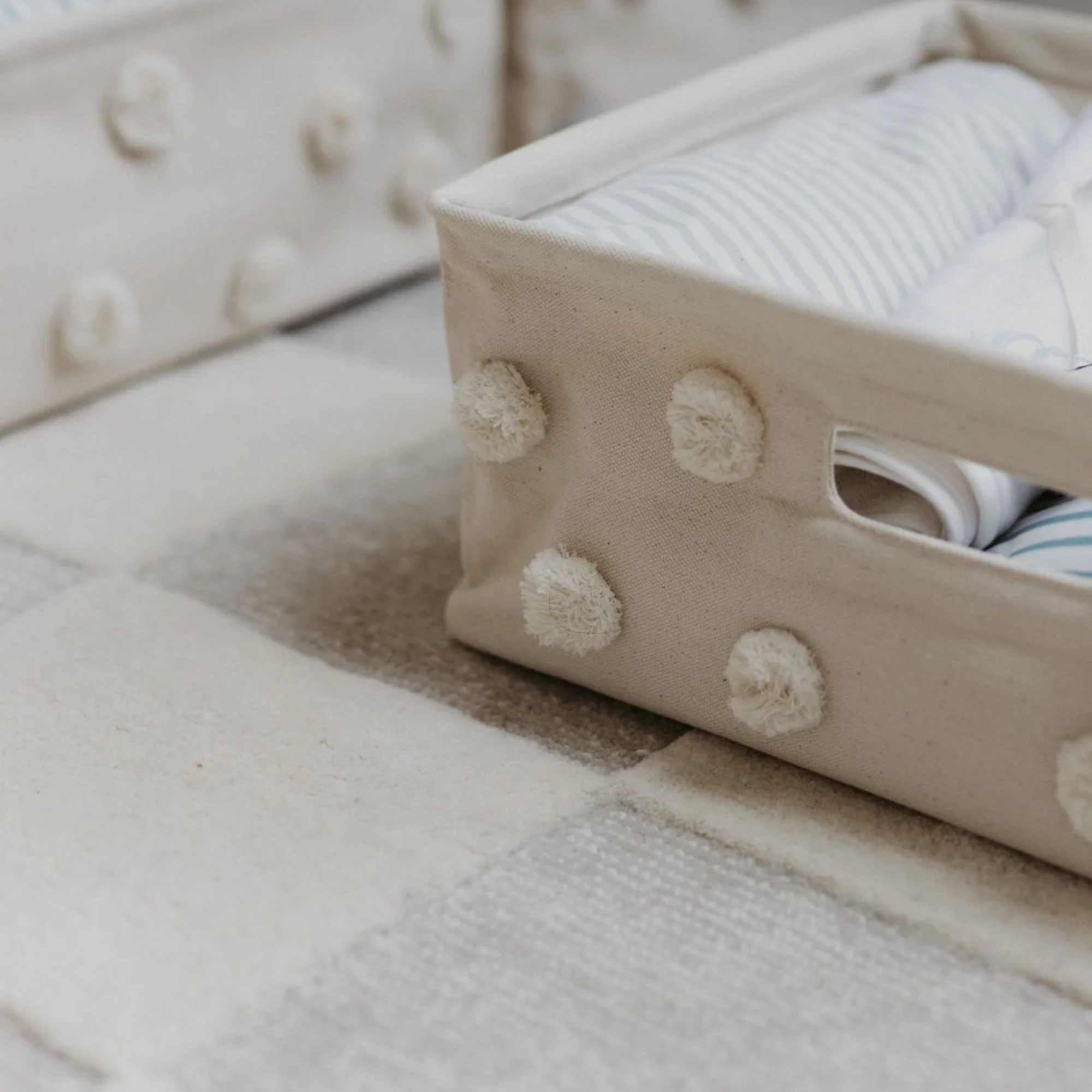 Pom Pom Basket Hideaway - Small