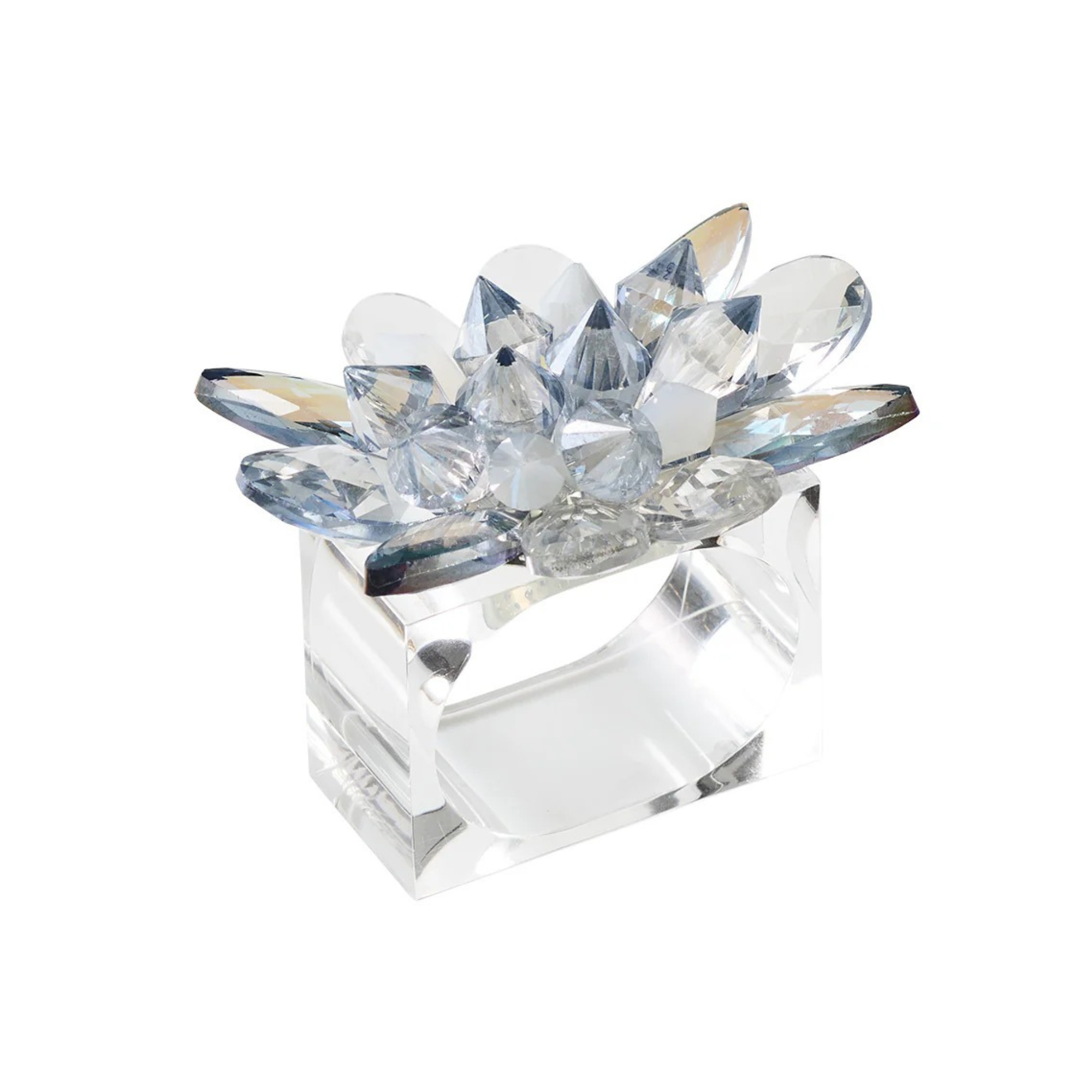 Spectra Napkin Ring in Glacier Blue - Set of 4