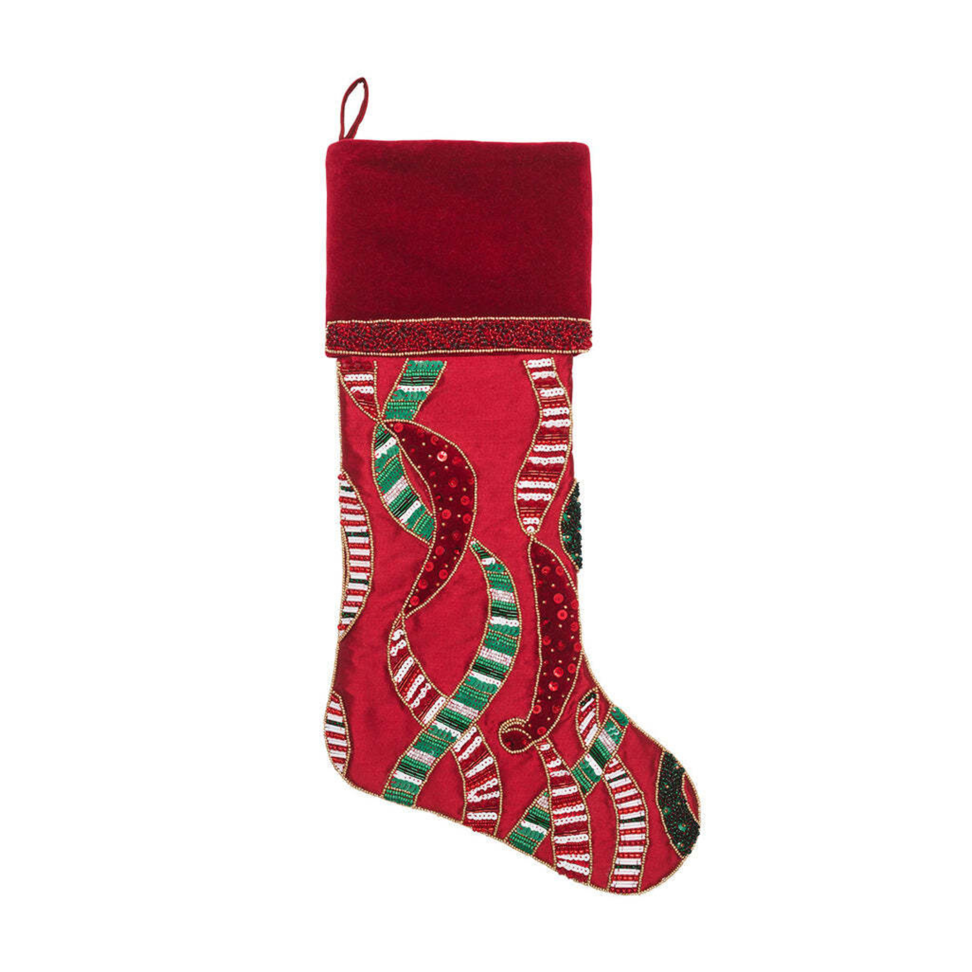 Merry Garland Stocking