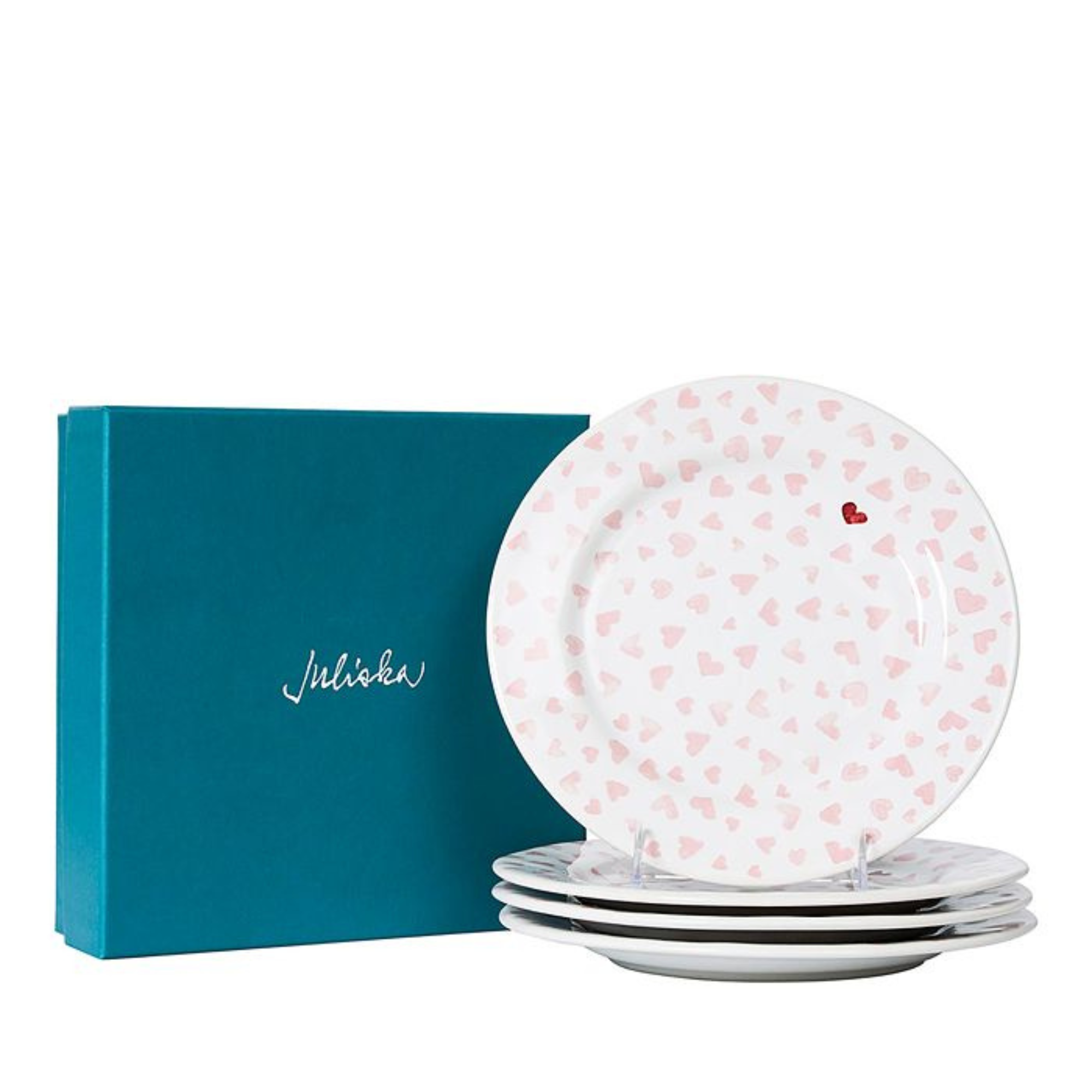 Love You More Dessert/Salad Plate - Set of 4