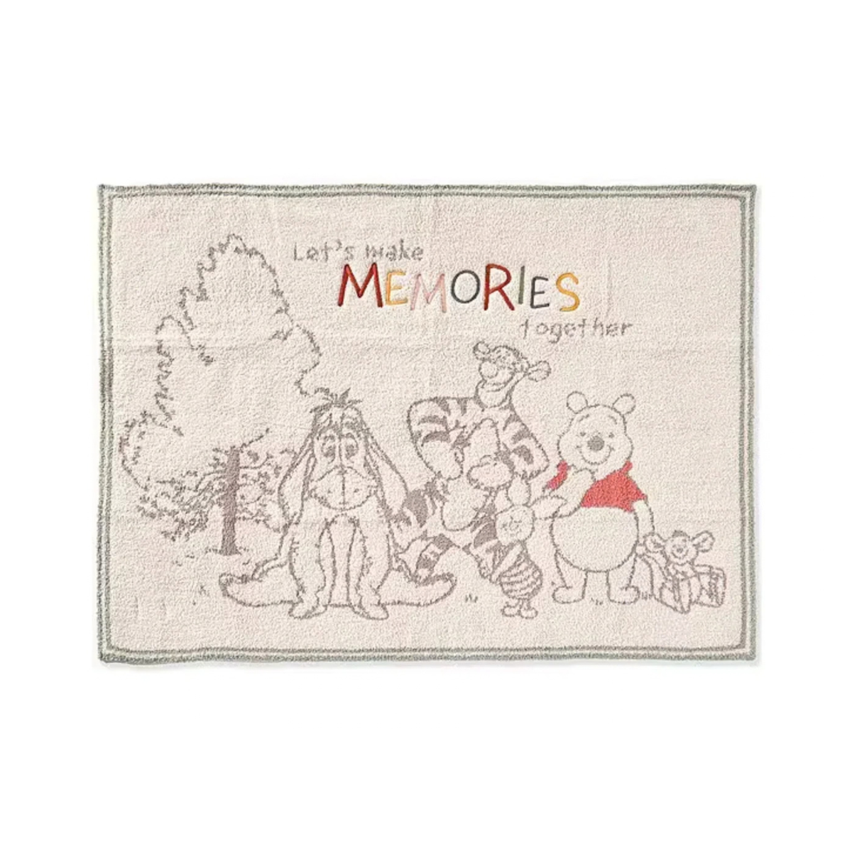 CozyChic Winnie the Pooh and Friends Stroller Blanket - Almond Multi