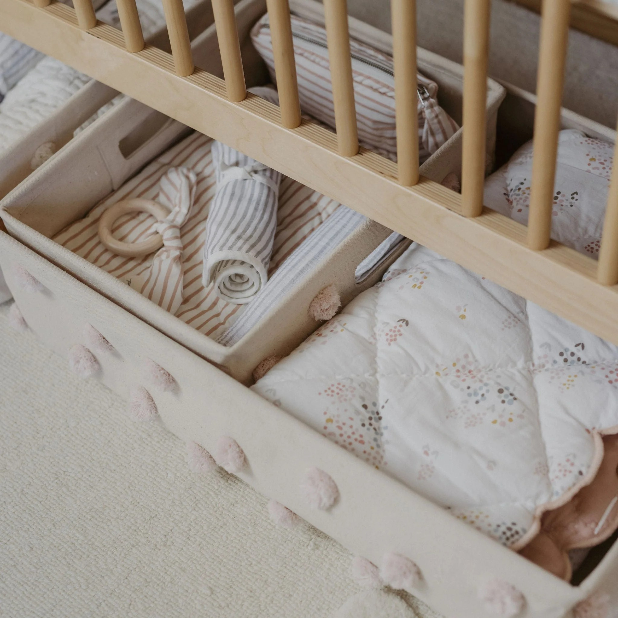 Pom Pom Basket Hideaway