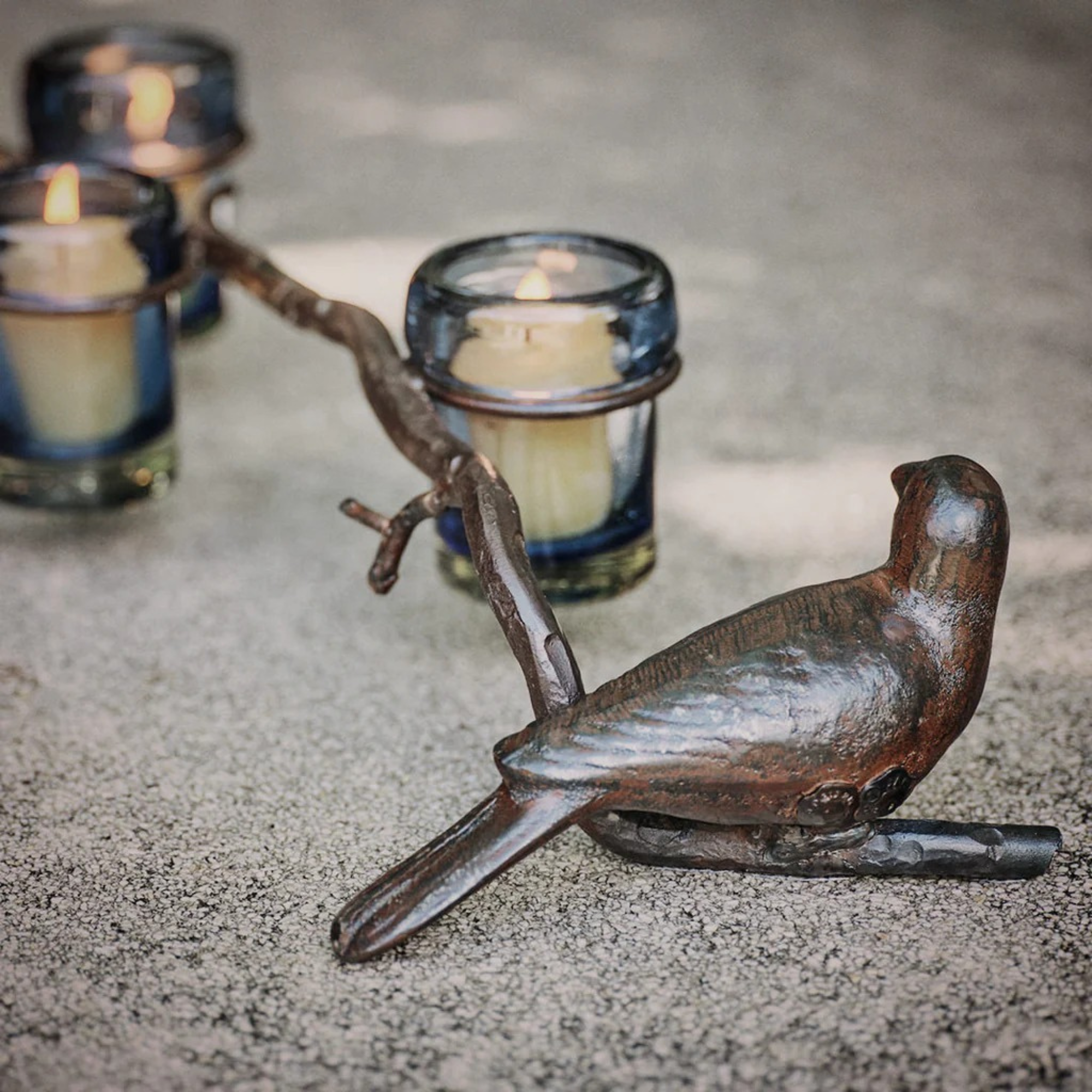 Firedance Vessels in Azure - Set of 6