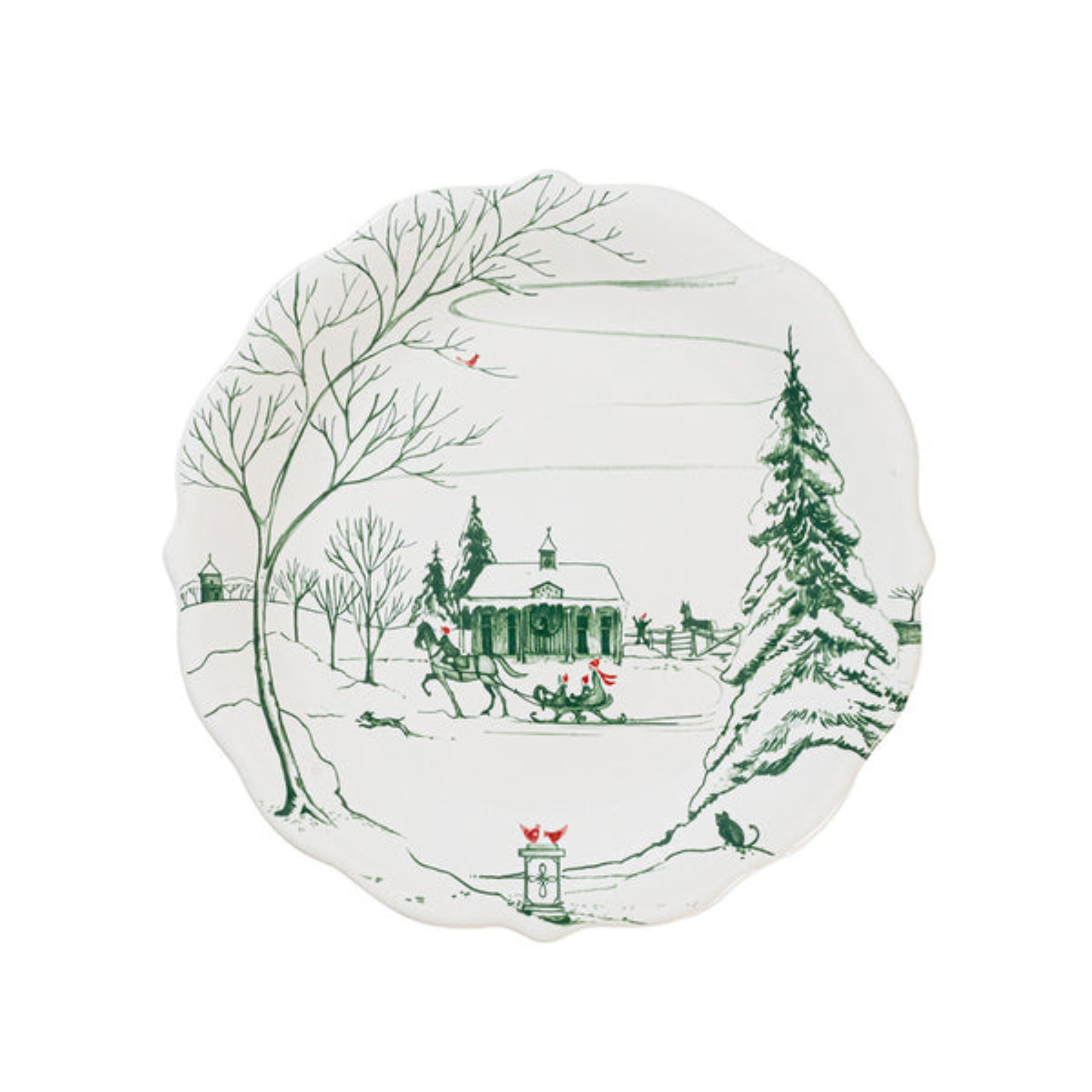 Country Estate Winter Frolic Party Plate Assorted - Set of 4