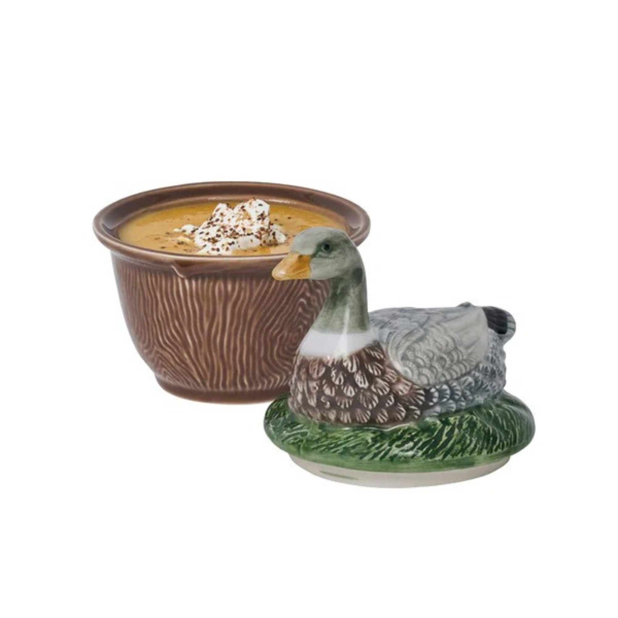 Forest Walk Duck Bowl with Lid
