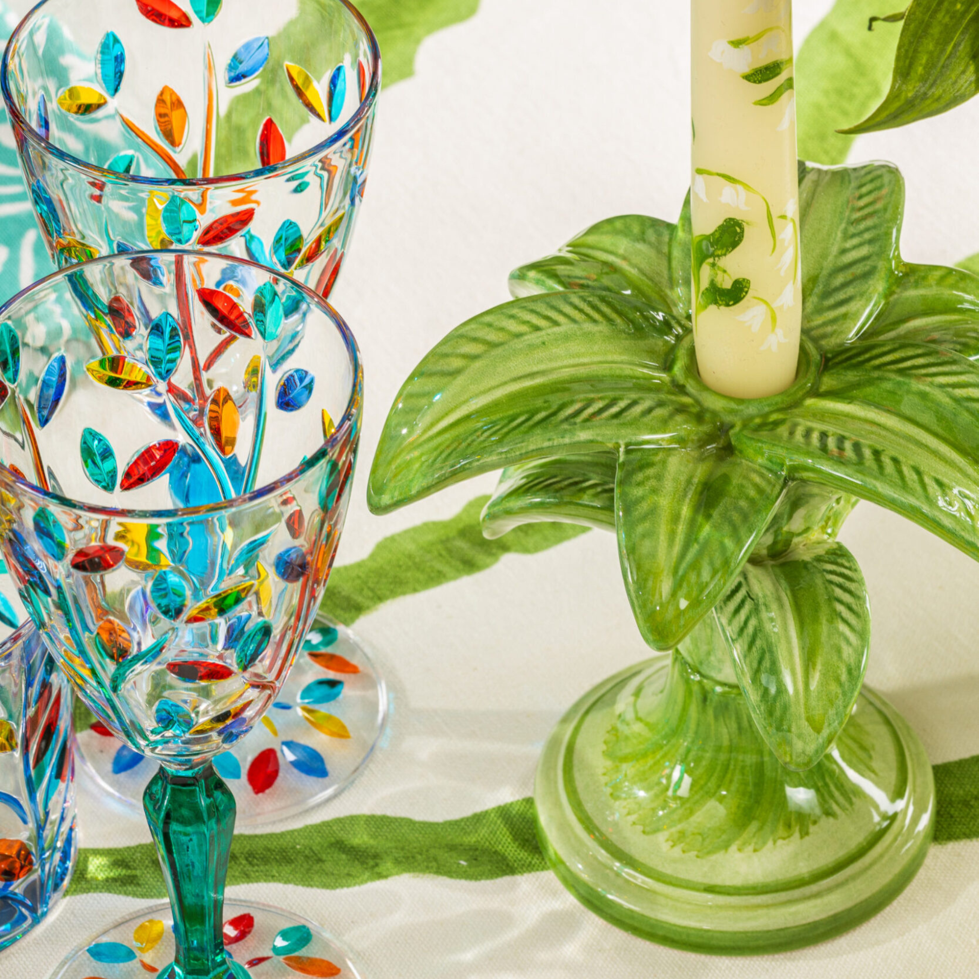 Palm Tree Candleholder