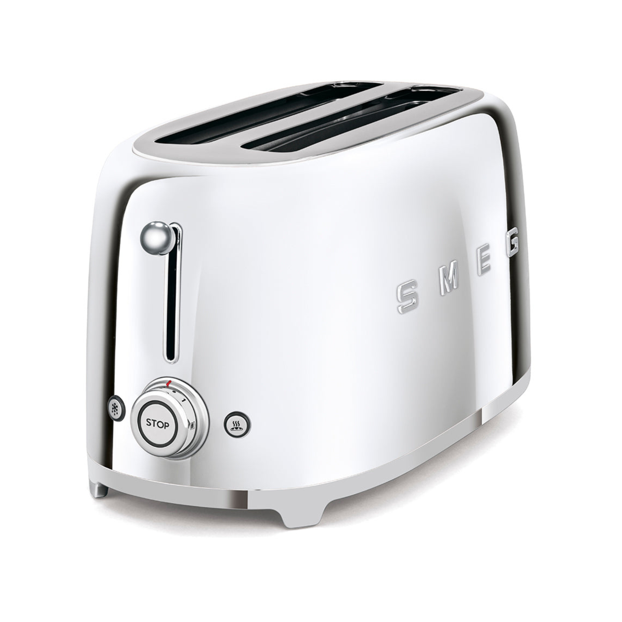 #color_Stainless Steel | 50s Retro Style 4 Slice Toaster