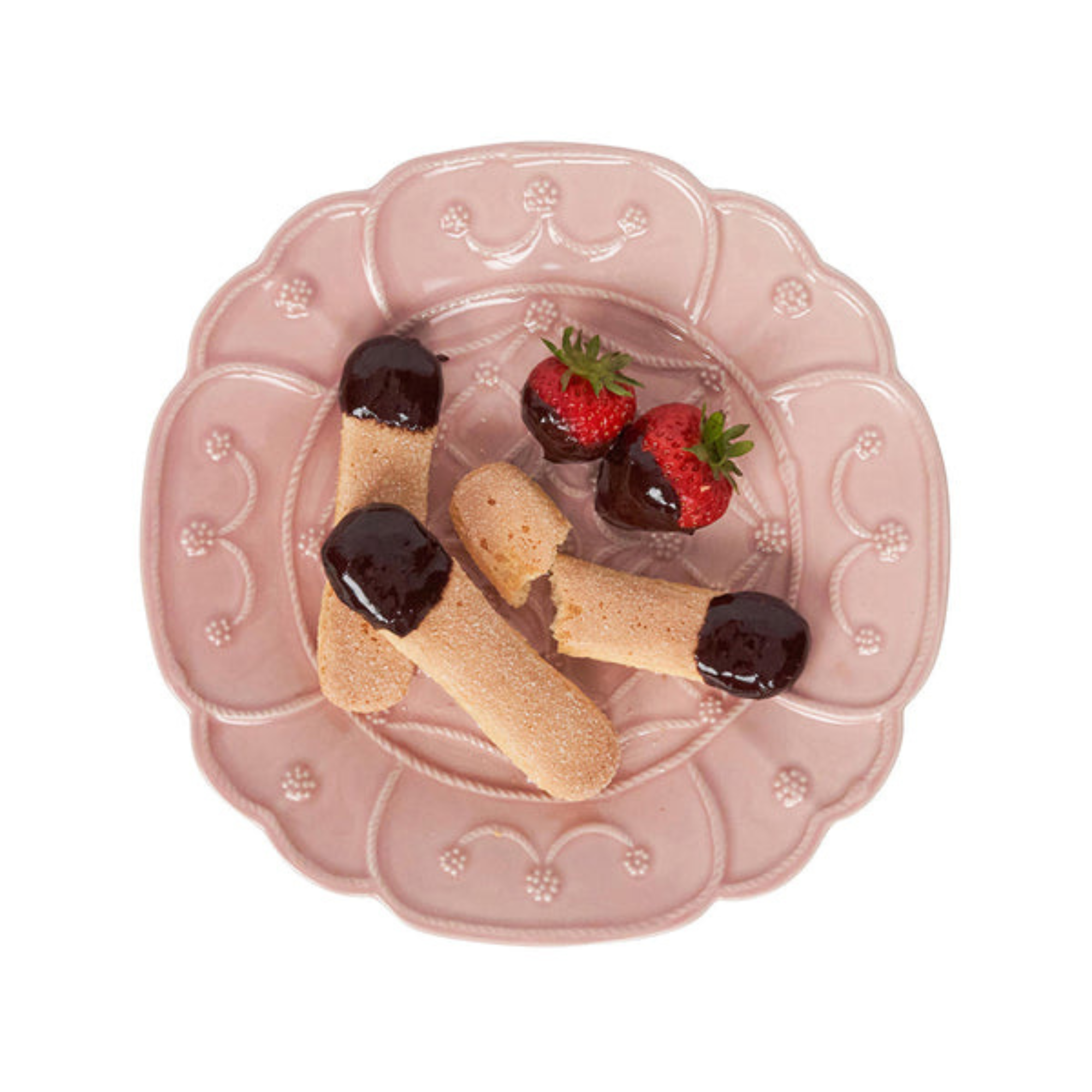 Jardin Du Monde Dessert/Salad Plate - Blush - Set of 4