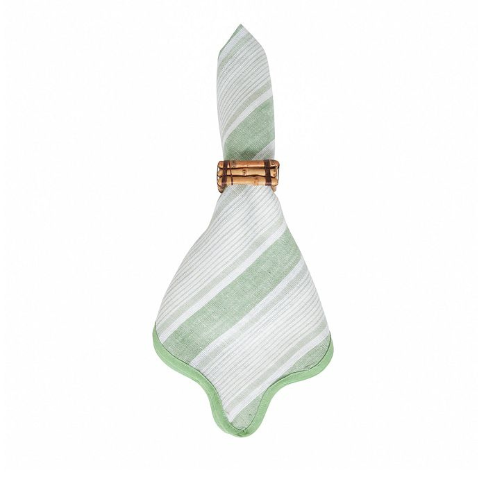 #color_Seagrass | Cabana Stripe Napkin - Set of 4