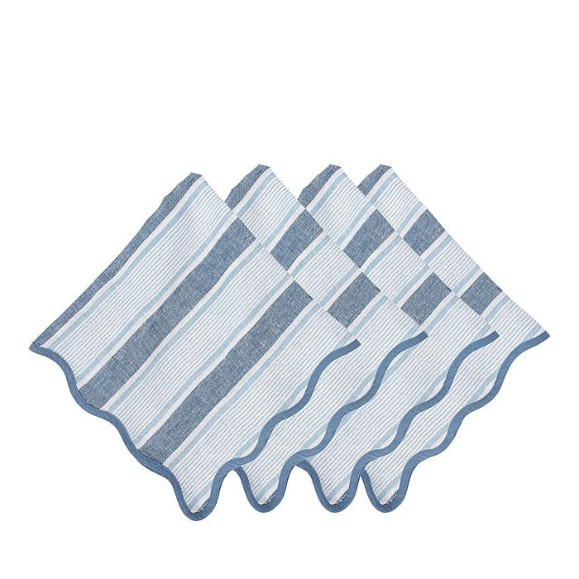 #color_Ocean | Cabana Stripe Napkin - Set of 4