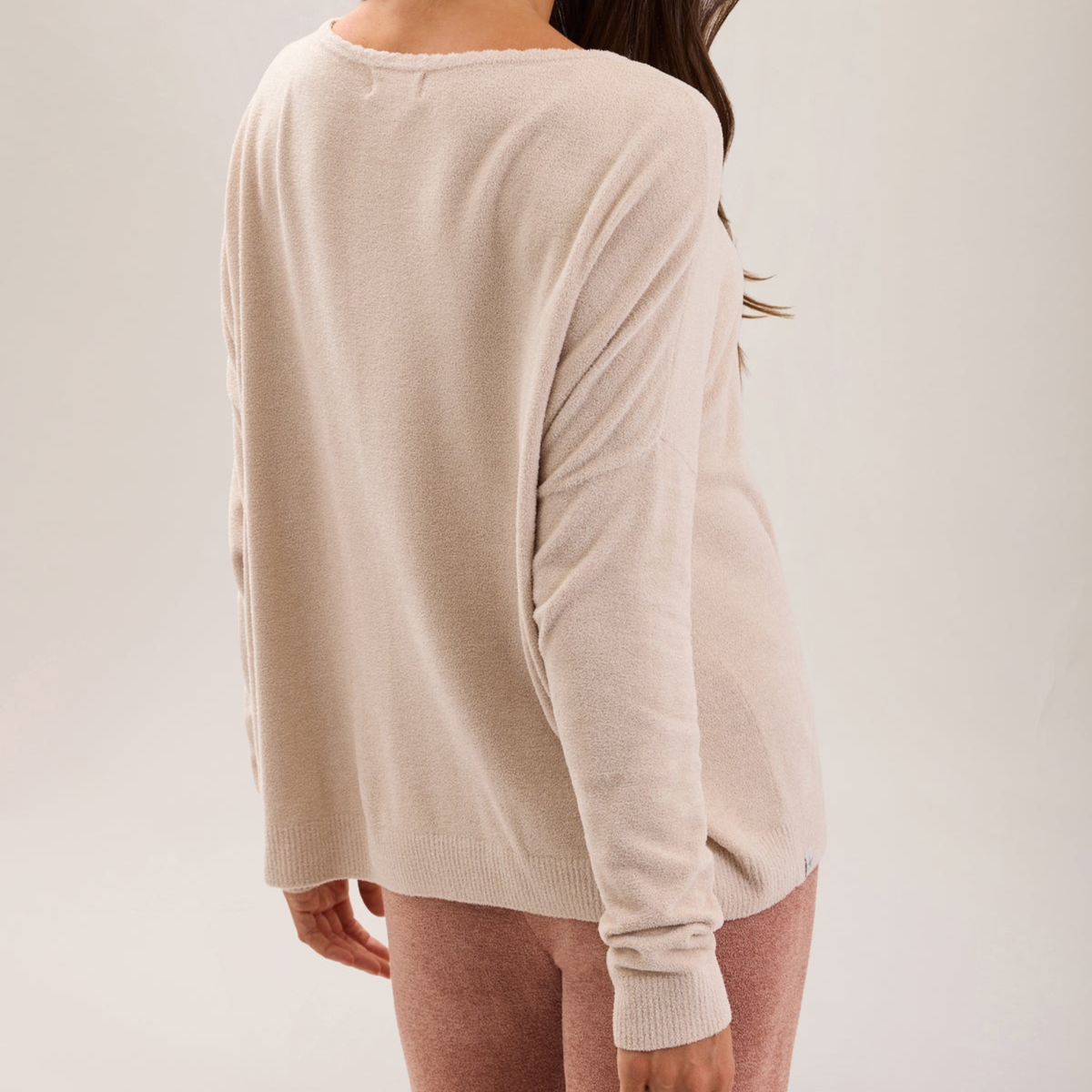 CozyChic Ultra Lite Scallop Neck Slouchy Pullover
