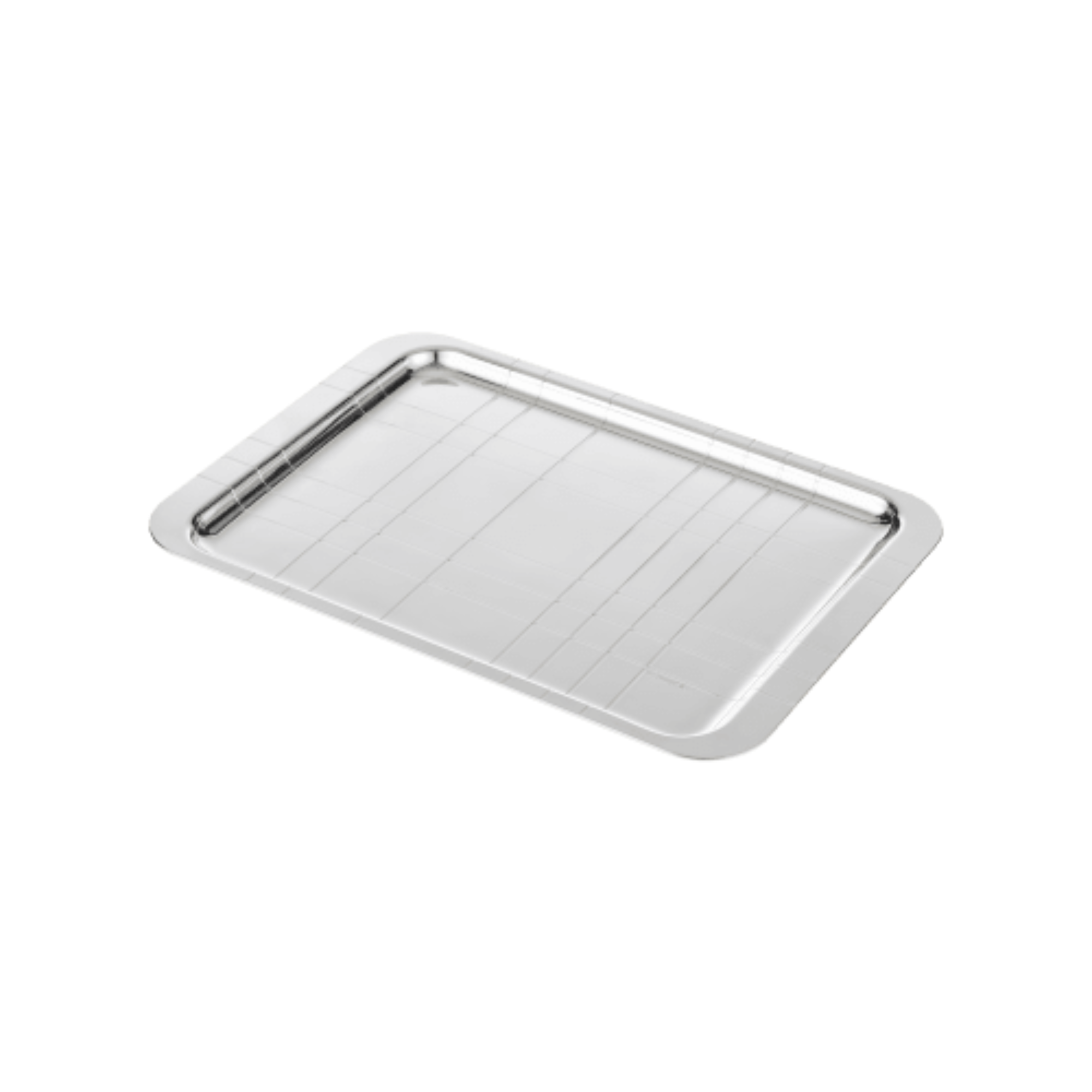 Graphik Silver Plated Rectangular Tray