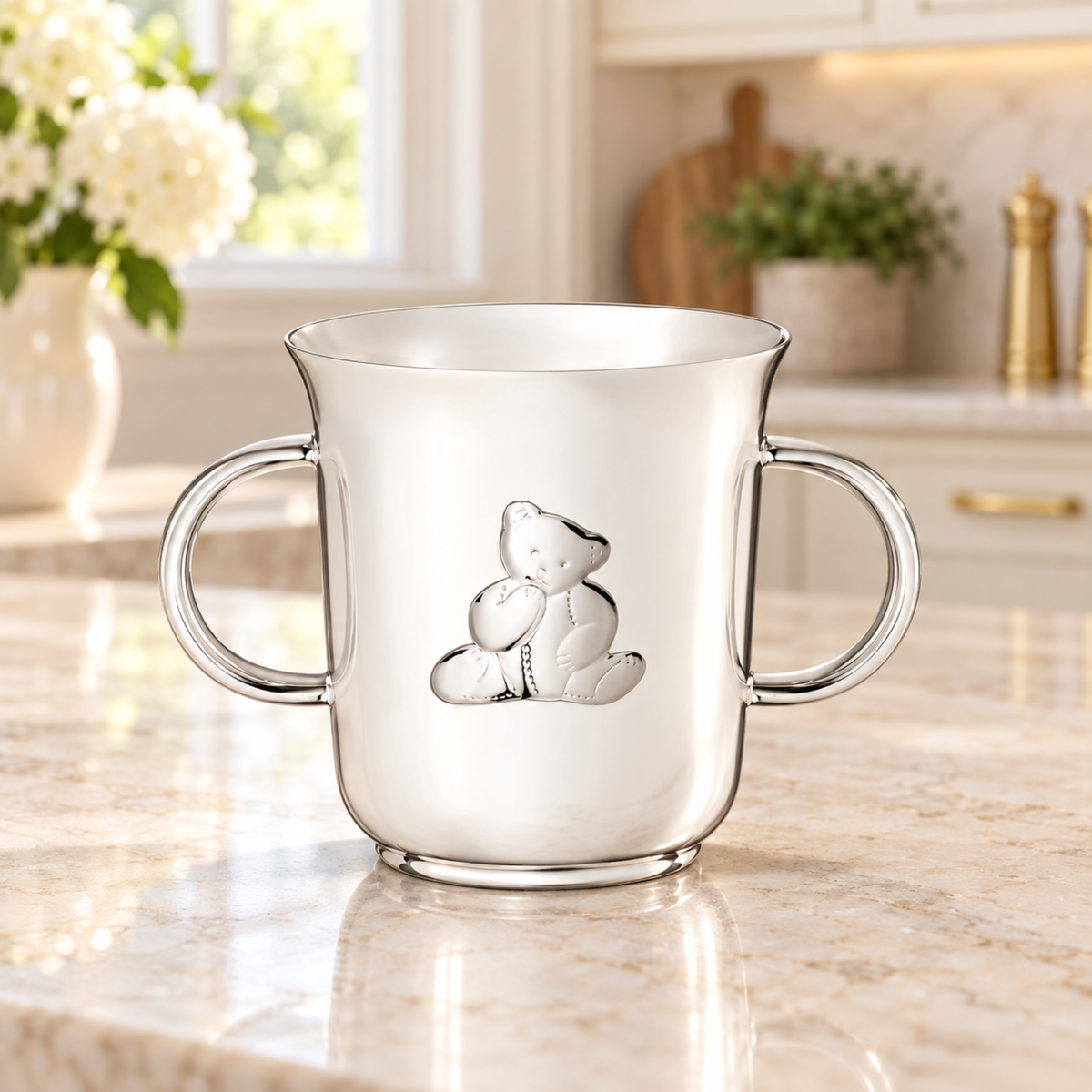 Charlie Bear Silver-Plated Baby Cup