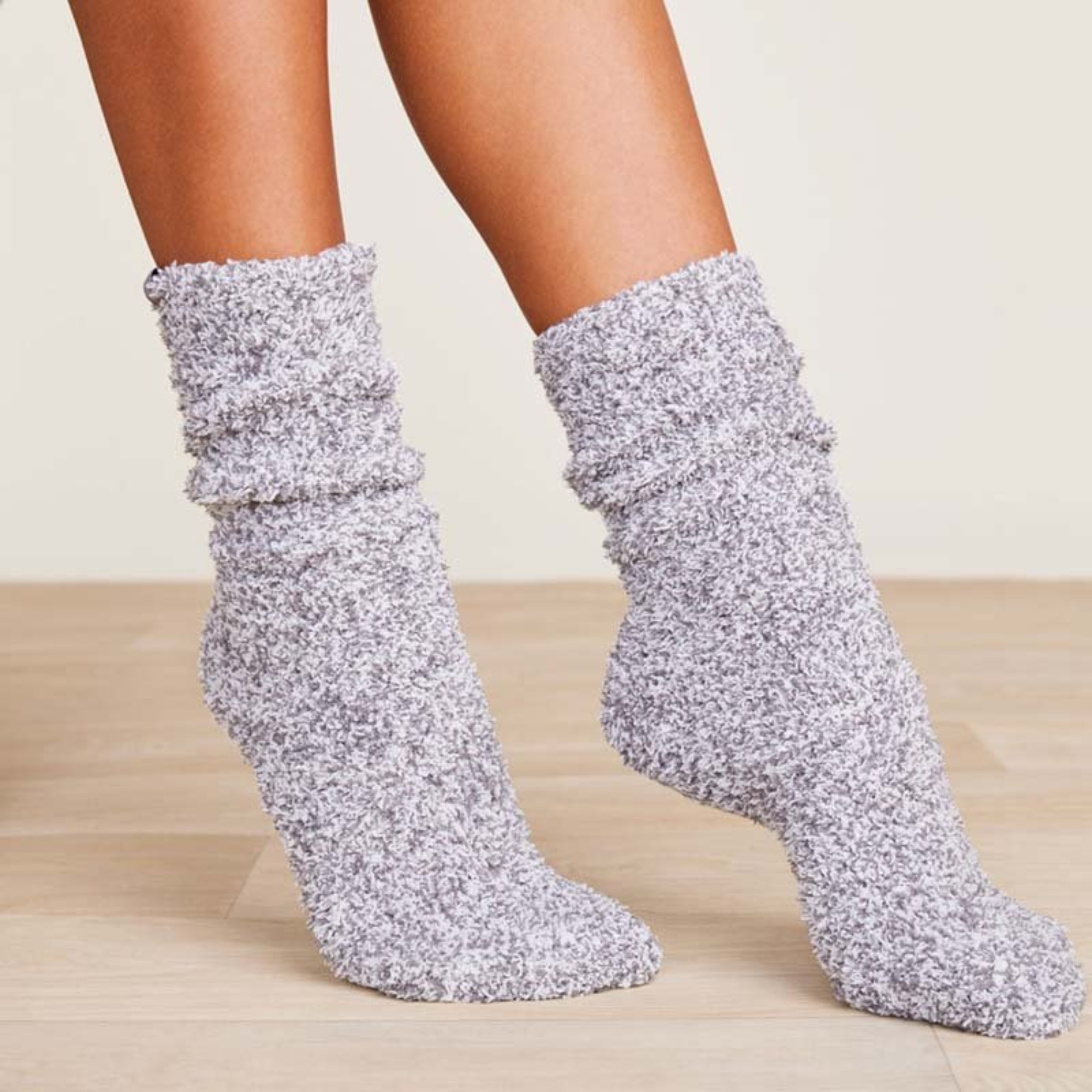 #color_Graphite/White | Cozychic Women's Heathered Socks