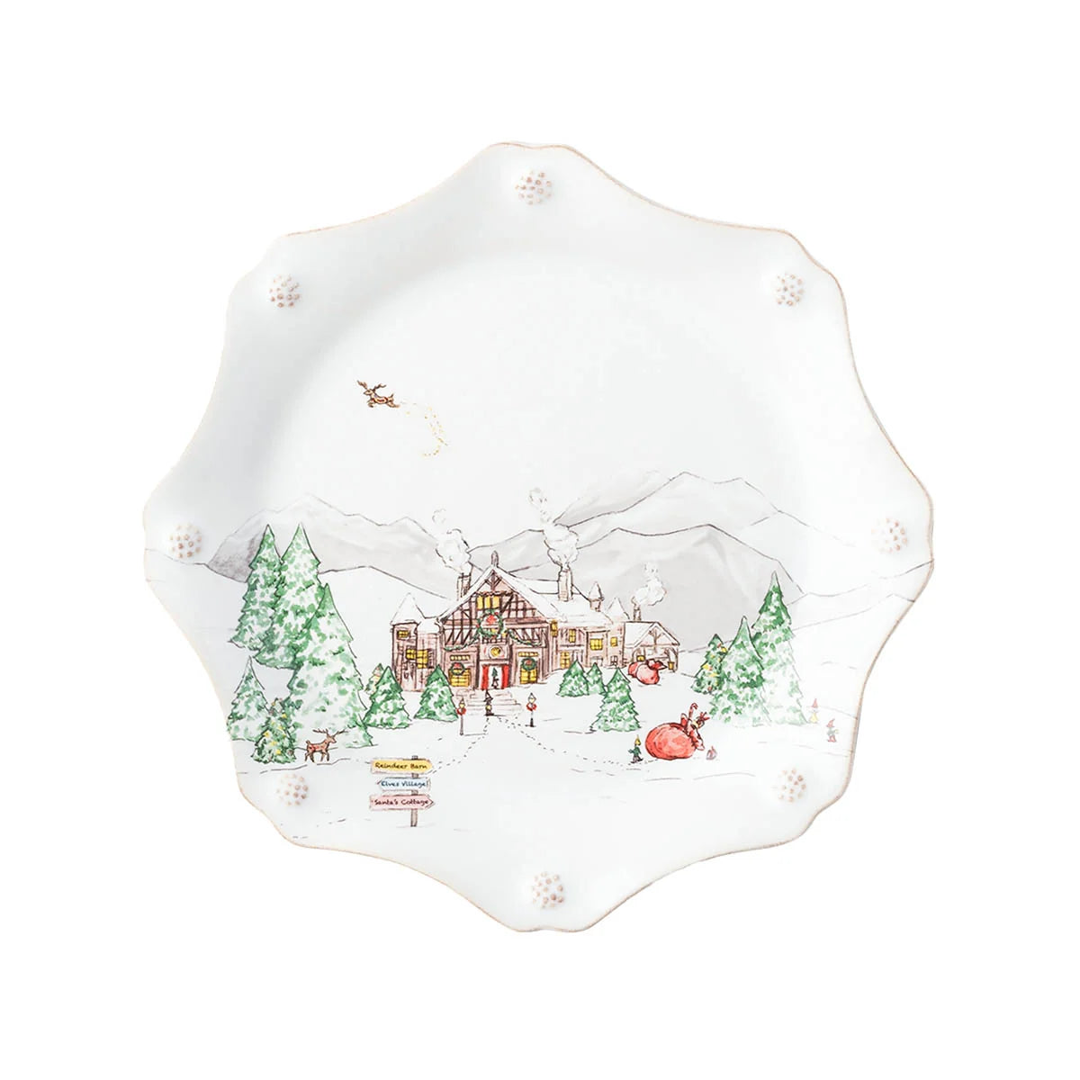 Berry & Thread North Pole Dessert/Salad Plate - Set of 4