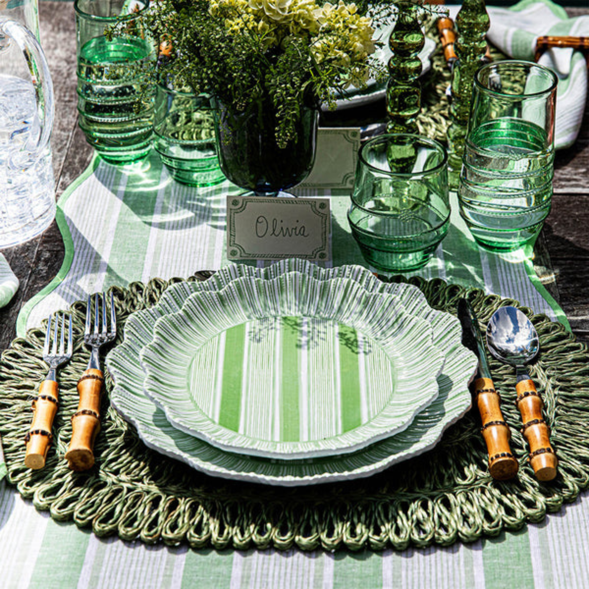 #color_Seagrass | Amalia Acrylic Small Tumbler - Set of 4