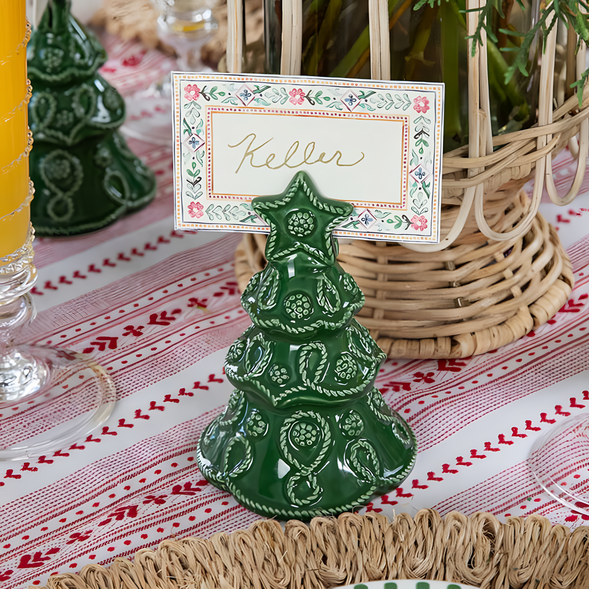 #color_Basil | Berry & Thread Tree Place Card Holder - Set of 4