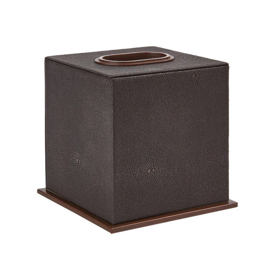 Sophie Paterson Collection: Anthracite Shagreen Tissue Box