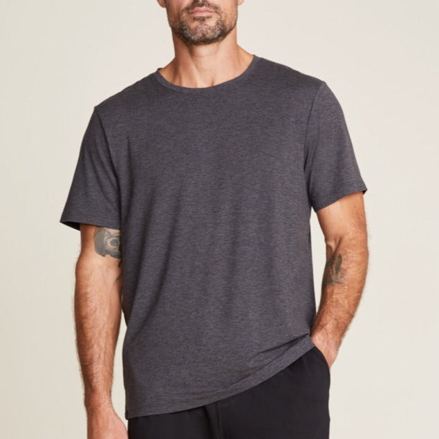 Malibu Collection Men's Butterchic Knit Light Tee - Carbon