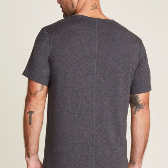 Malibu Collection Men's Butterchic Knit Light Tee - Carbon