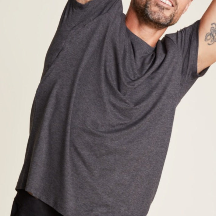 Malibu Collection Men's Butterchic Knit Light Tee - Carbon