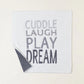 CozyChic Cuddle Laugh Play Dream Stroller Blanket in Pearl Multi